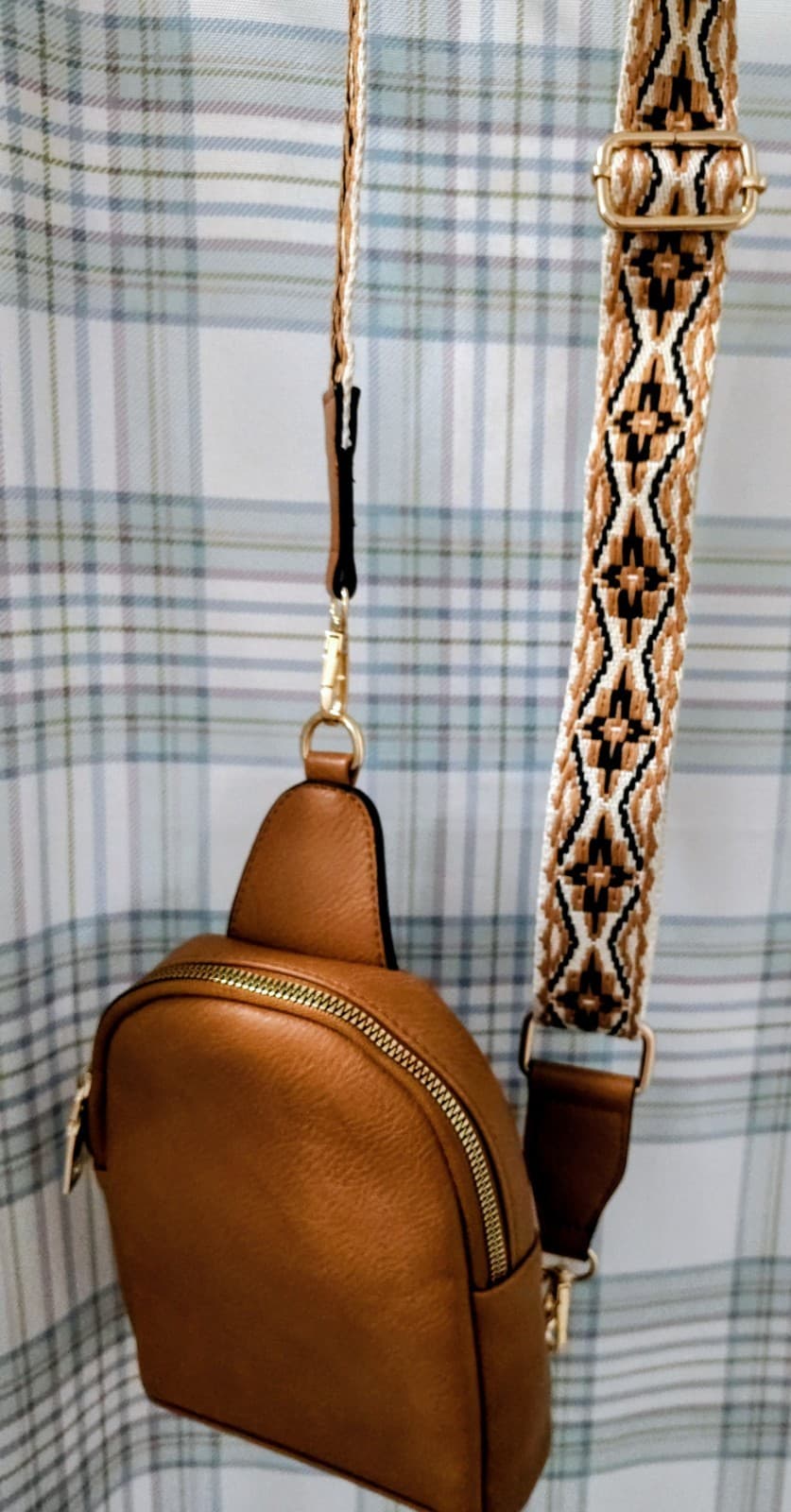 Jen & Co Vegan Approved Ellen Guitar Strap Sling Bag NWT