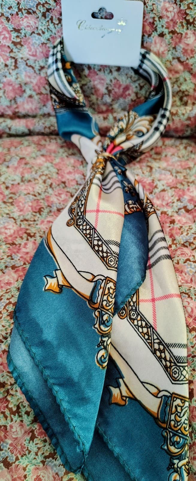 NWT Printed Silk Women's Dress Scarf