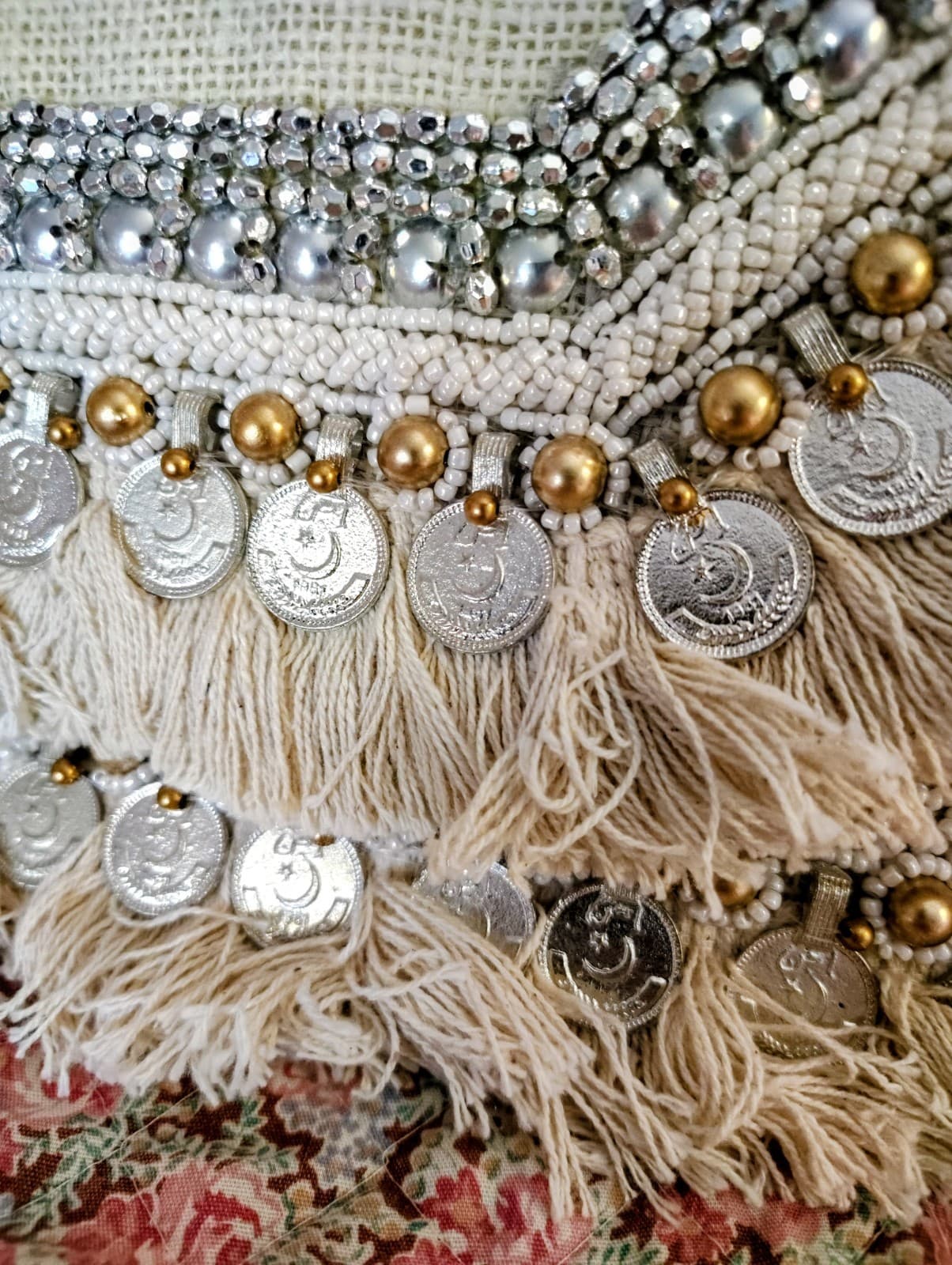Lulu's NWT Clutch Bag, Coined, Beaded - Thumbnail 3