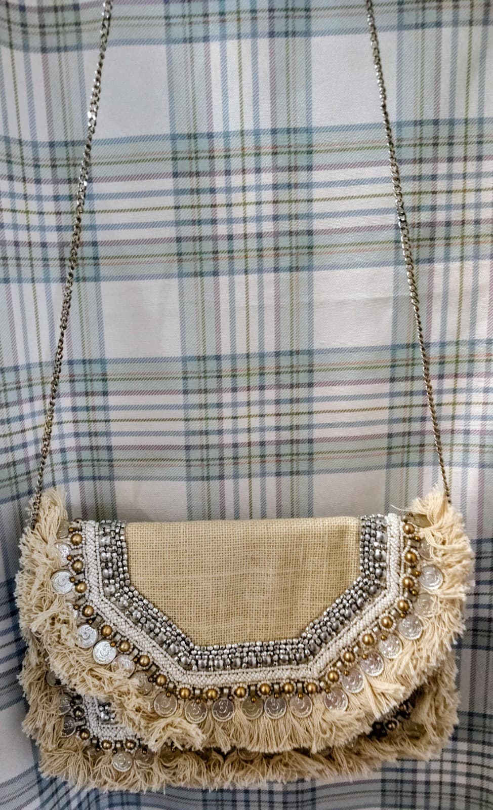 Lulu's NWT Clutch Bag, Coined, Beaded - Thumbnail 17