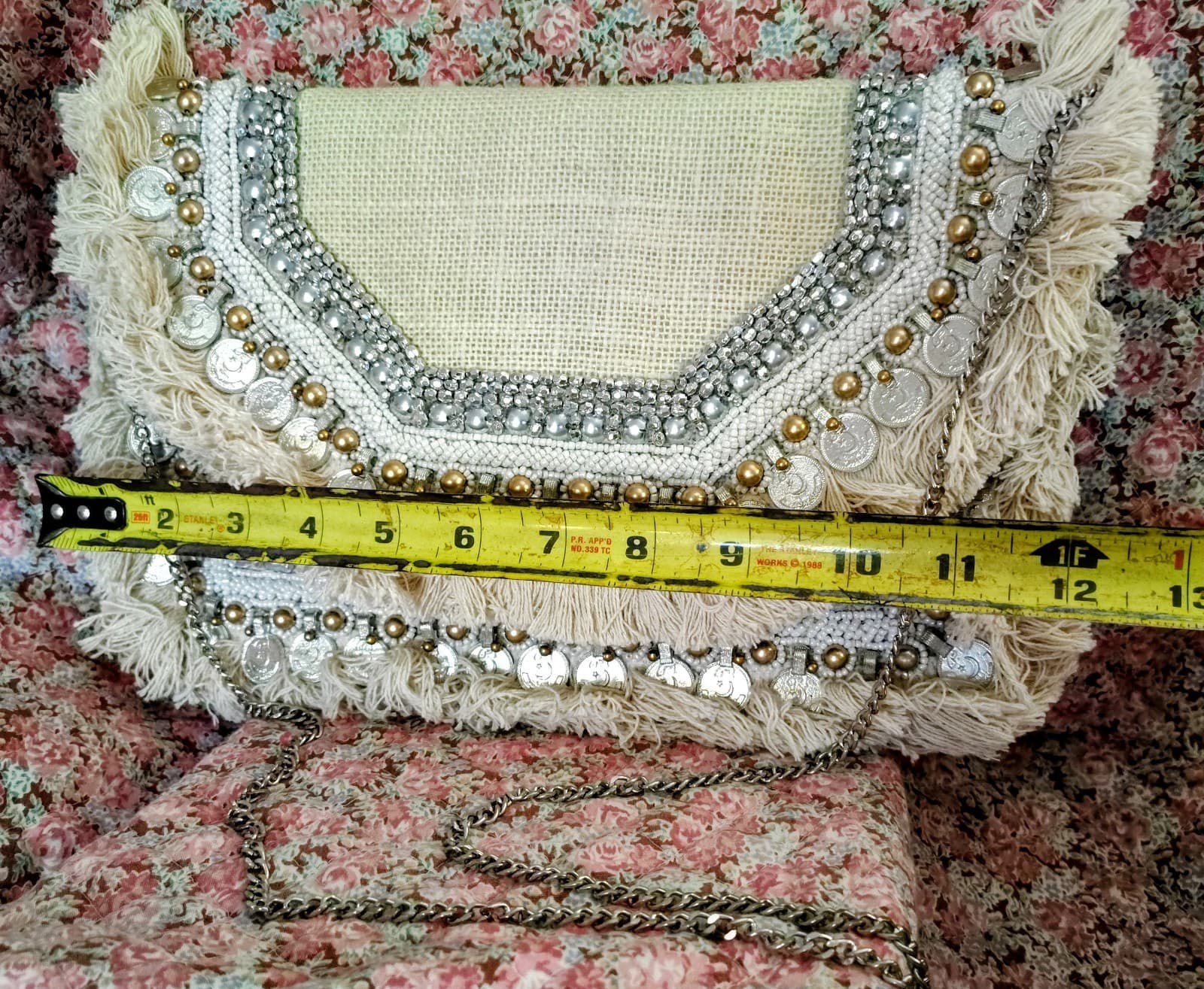 Lulu's NWT Clutch Bag, Coined, Beaded - Thumbnail 16