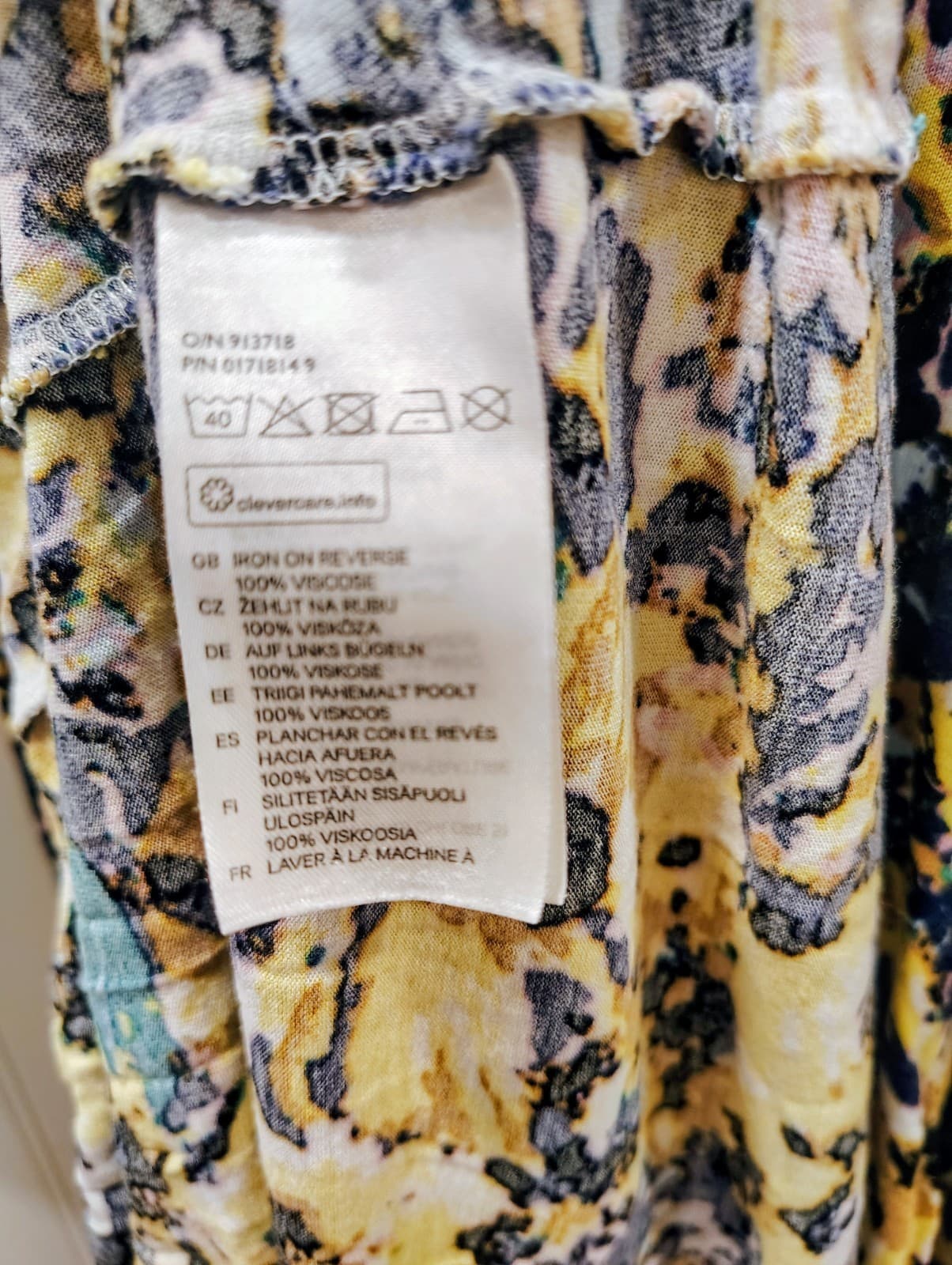 Women’s H&M Swim Coverup Yellow Floral High Low Dress Small L - Thumbnail 10