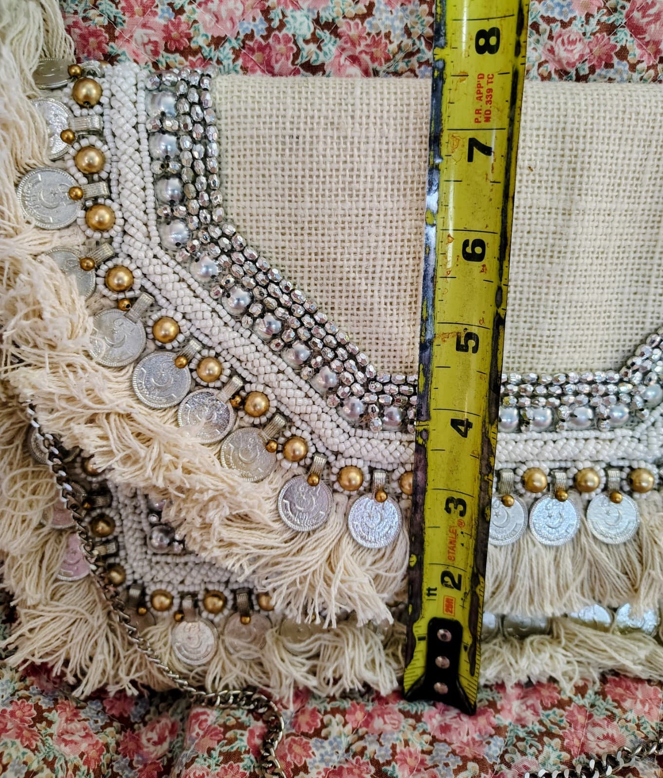 Lulu's NWT Clutch Bag, Coined, Beaded - Thumbnail 19