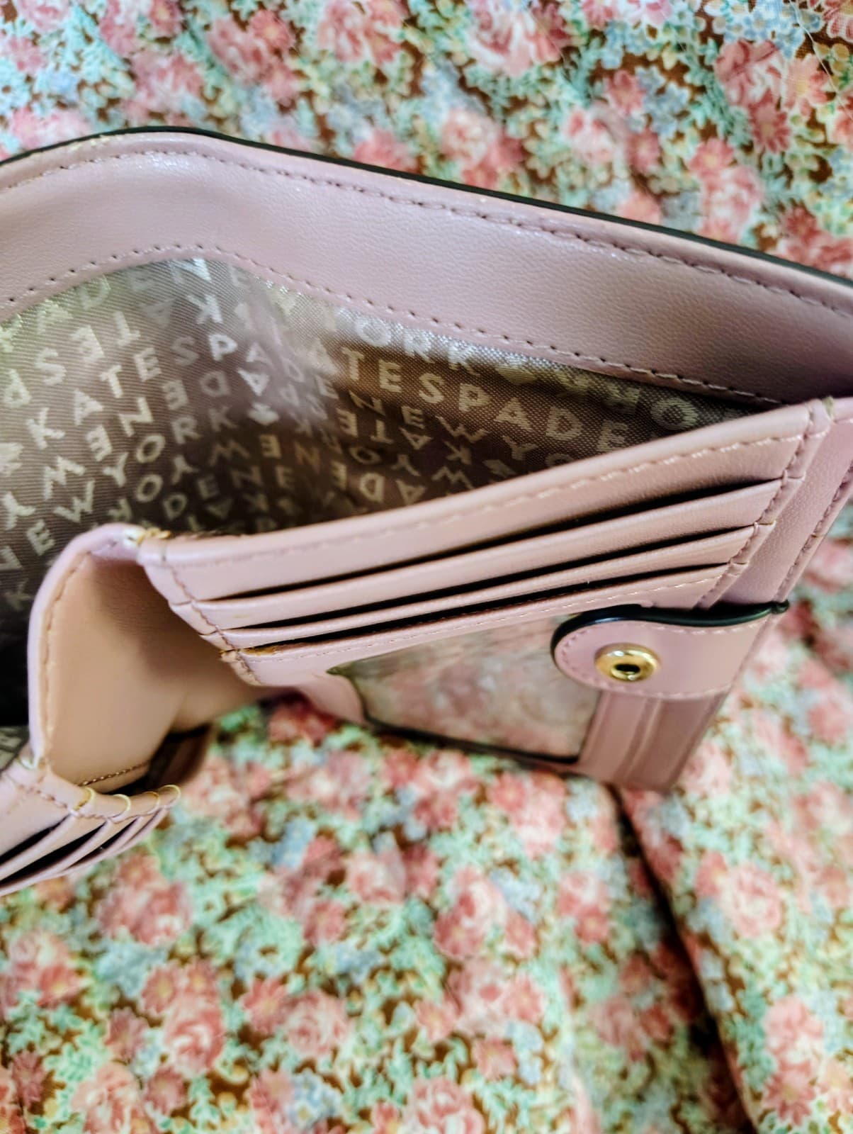 Kate Spade New York Grove Street Tellie Bifold Wallet, Dusty Peony - Thumbnail 8