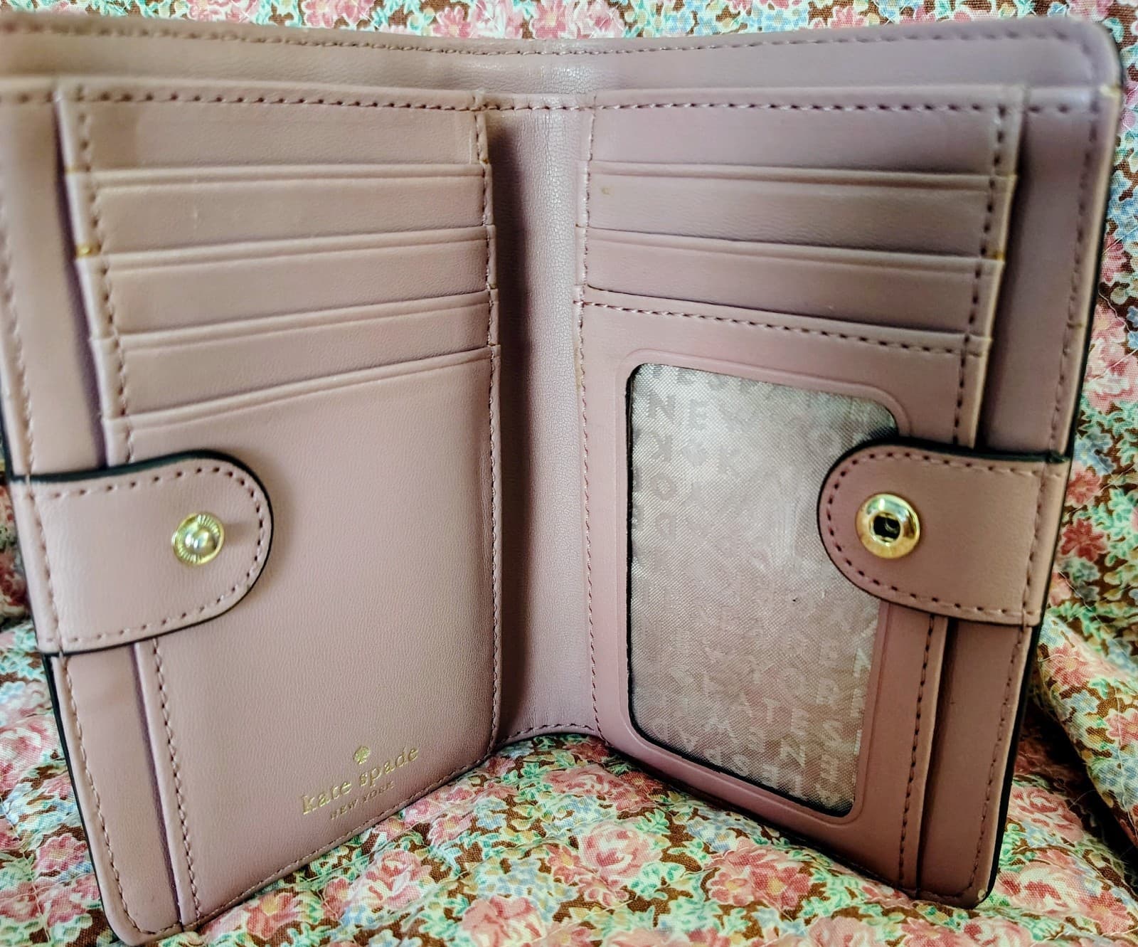 Kate Spade New York Grove Street Tellie Bifold Wallet, Dusty Peony - Thumbnail 7
