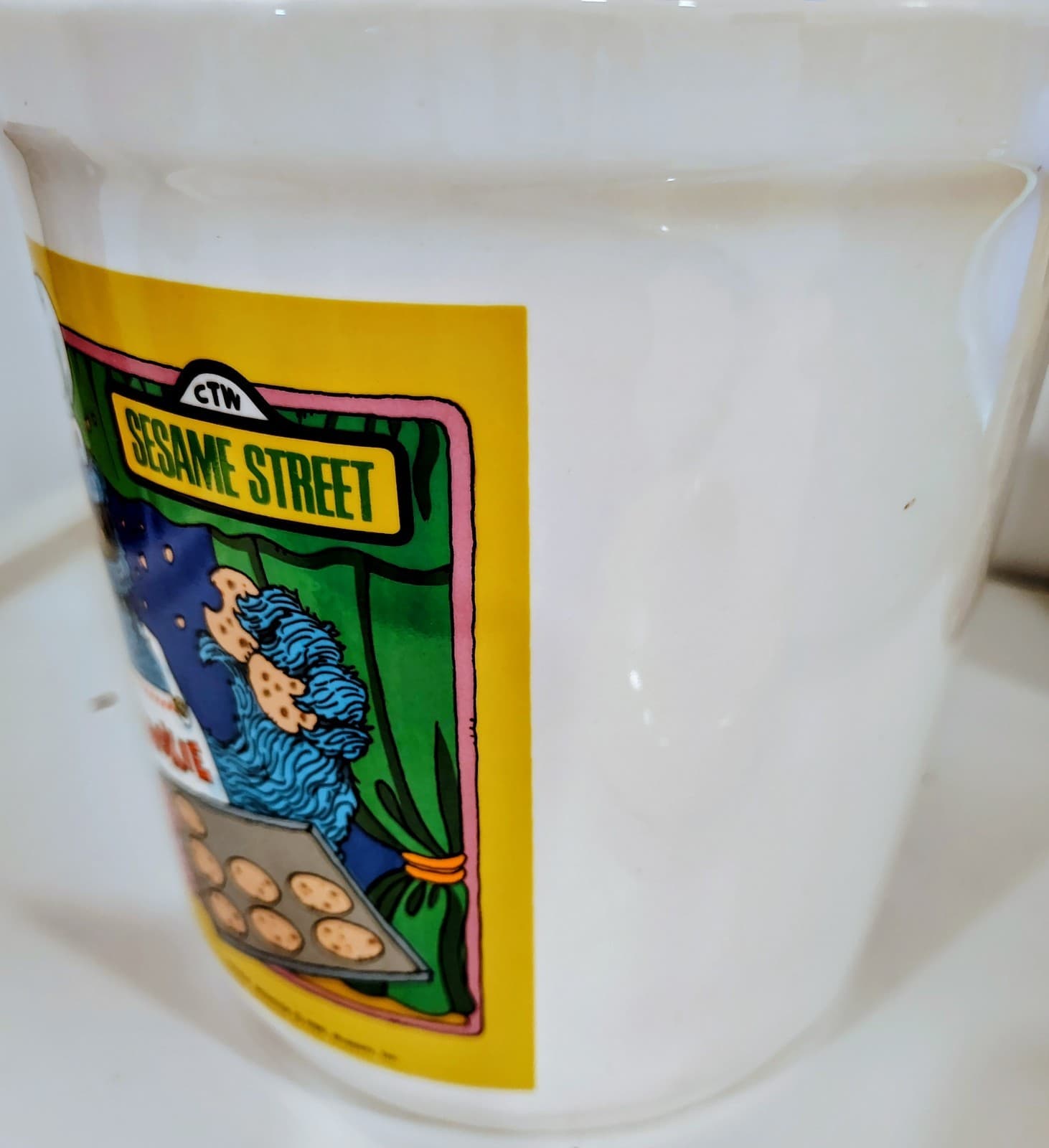 Vintage 1980 Cookie Monster Jar Sesame Street Muppets Ceramic EUC Mint Condition - Thumbnail 7