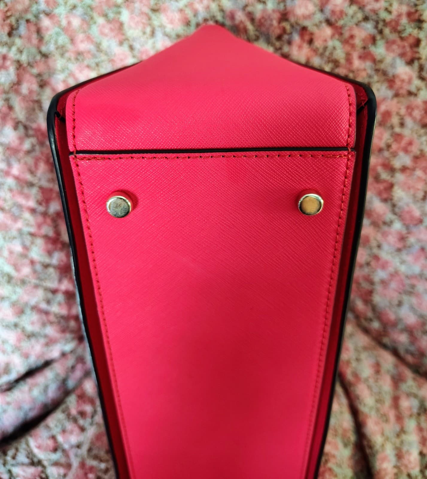 NWT hot pink Kate Spade New York Laurel Way Reese satchel, saffiano leather - Thumbnail 10