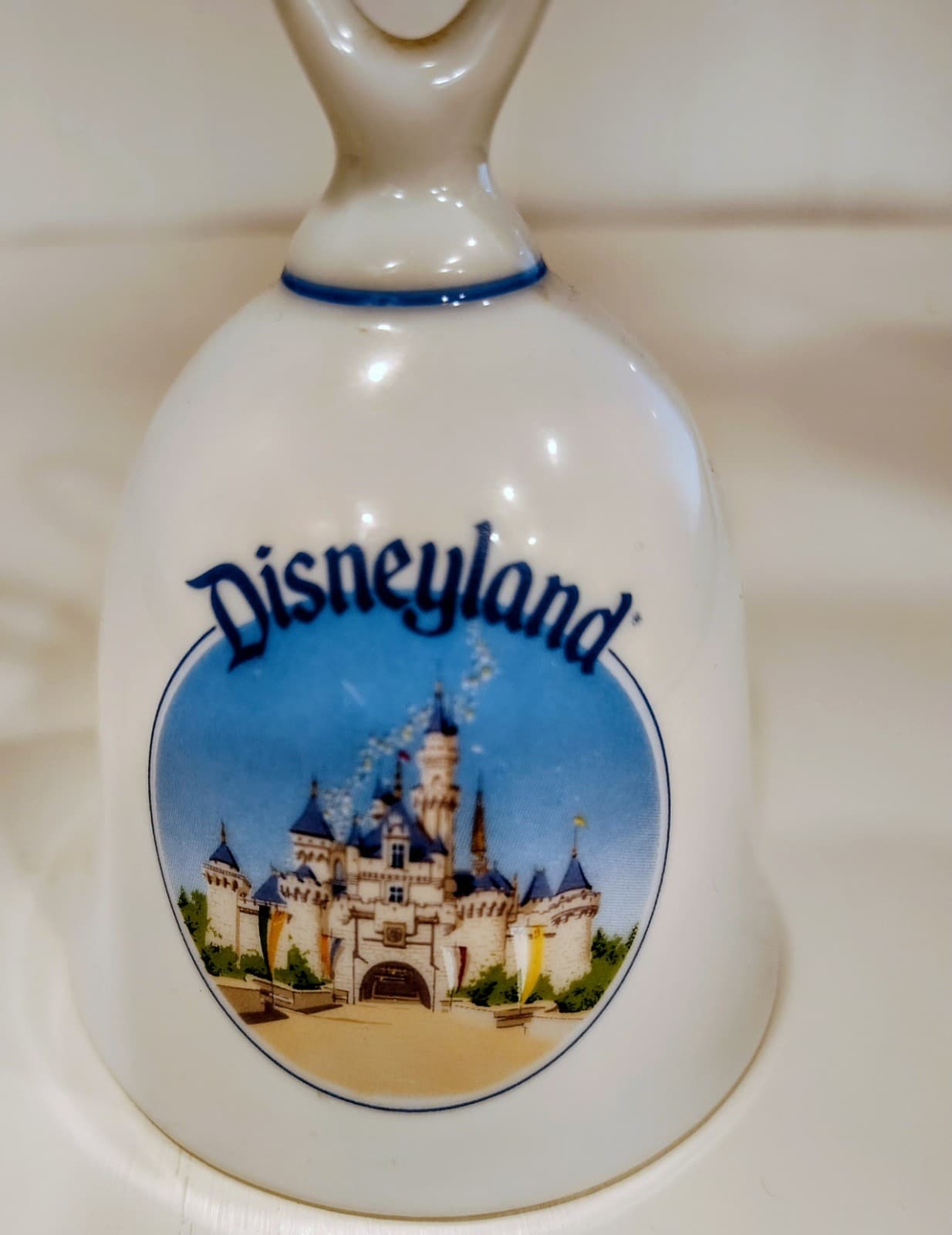 Disneyland Disney Souvenir Ceramic Bell Castle Walt Disney, Price Tag, No Bell - Thumbnail 3