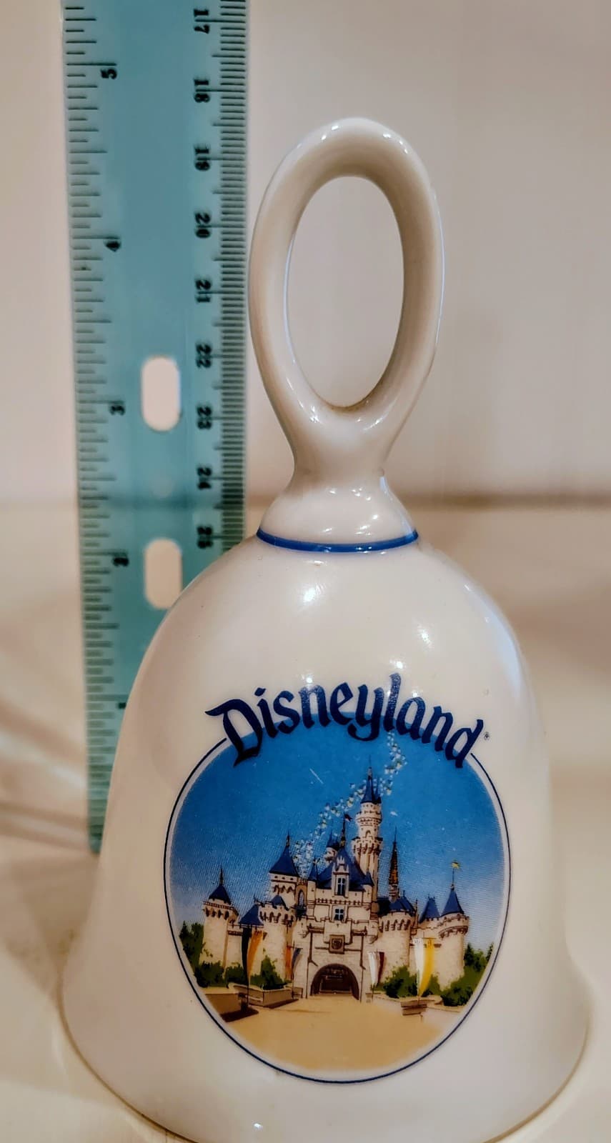 Disneyland Disney Souvenir Ceramic Bell Castle Walt Disney, Price Tag, No Bell - Thumbnail 2