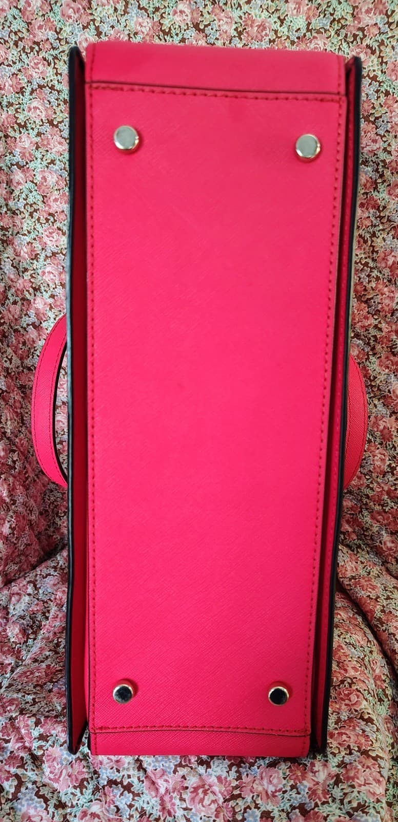 NWT hot pink Kate Spade New York Laurel Way Reese satchel, saffiano leather - Thumbnail 7
