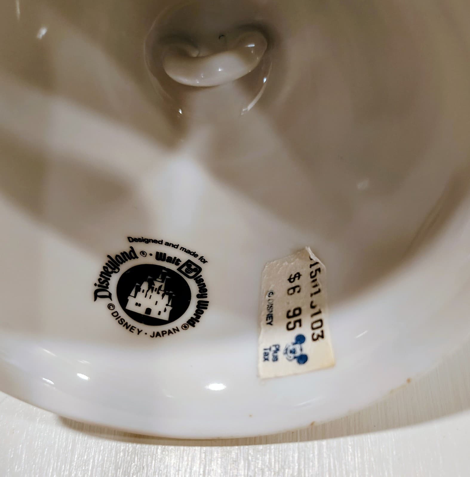 Disneyland Disney Souvenir Ceramic Bell Castle Walt Disney, Price Tag, No Bell - Thumbnail 7