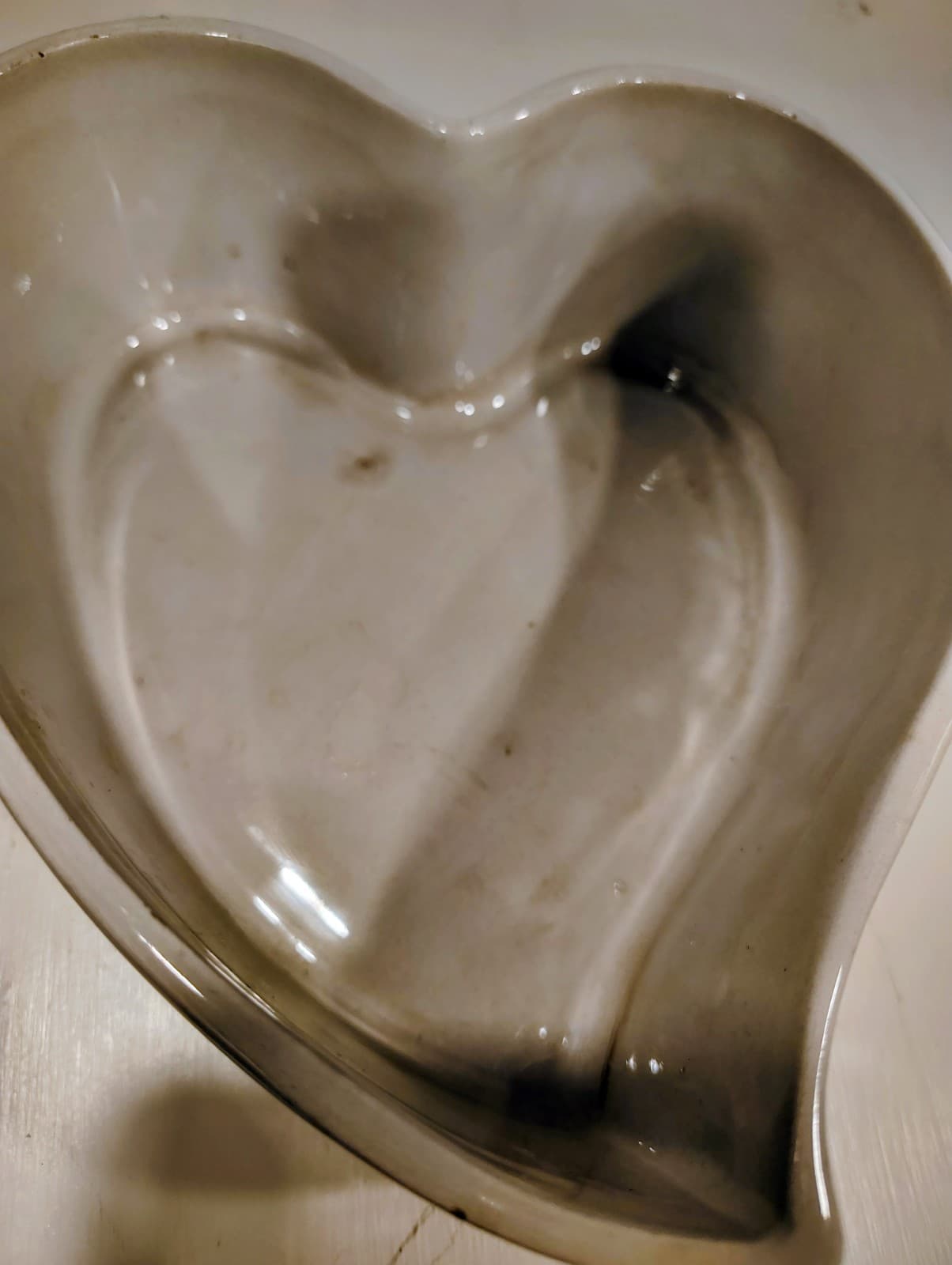 Vintage FTD Curvy Heart Bowl Planter 1979 Portugal Ceramic Love Valentine's Day - Thumbnail 8