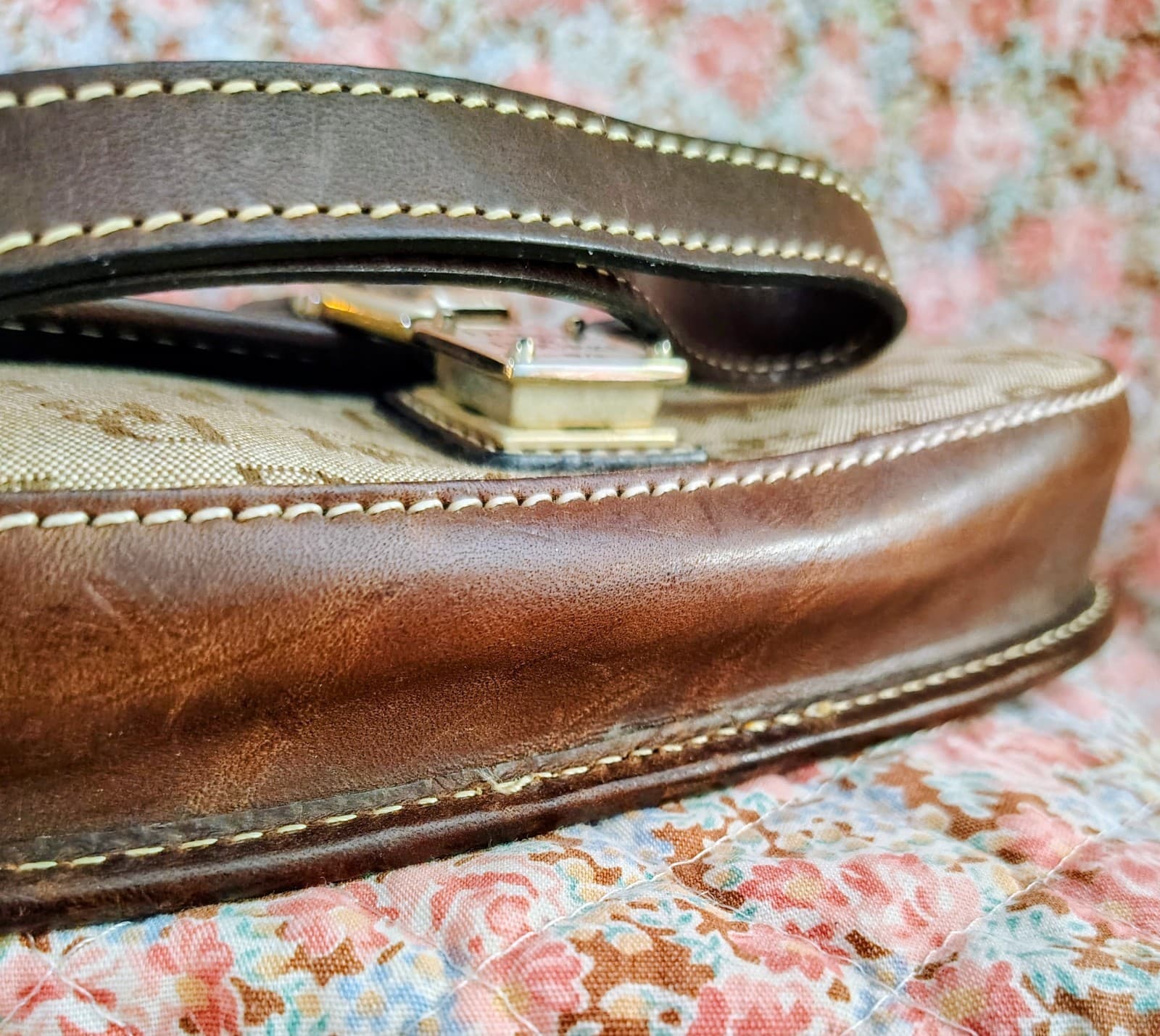 Dooney & Bourke Monogram Cotton/Canvas Wristlet Push Lock Closure - Thumbnail 9