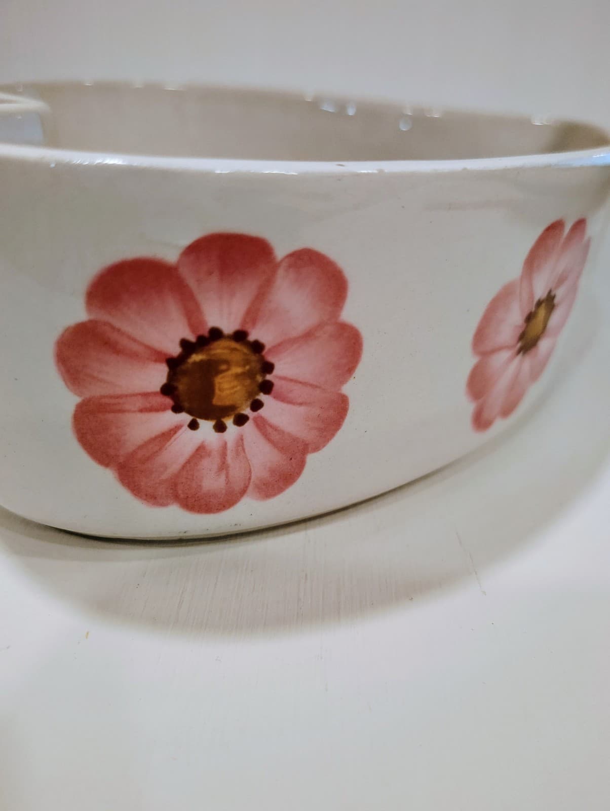 Vintage FTD Curvy Heart Bowl Planter 1979 Portugal Ceramic Love Valentine's Day - Thumbnail 2