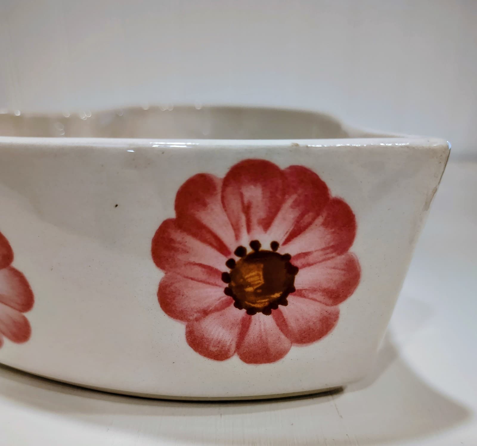 Vintage FTD Curvy Heart Bowl Planter 1979 Portugal Ceramic Love Valentine's Day - Thumbnail 3