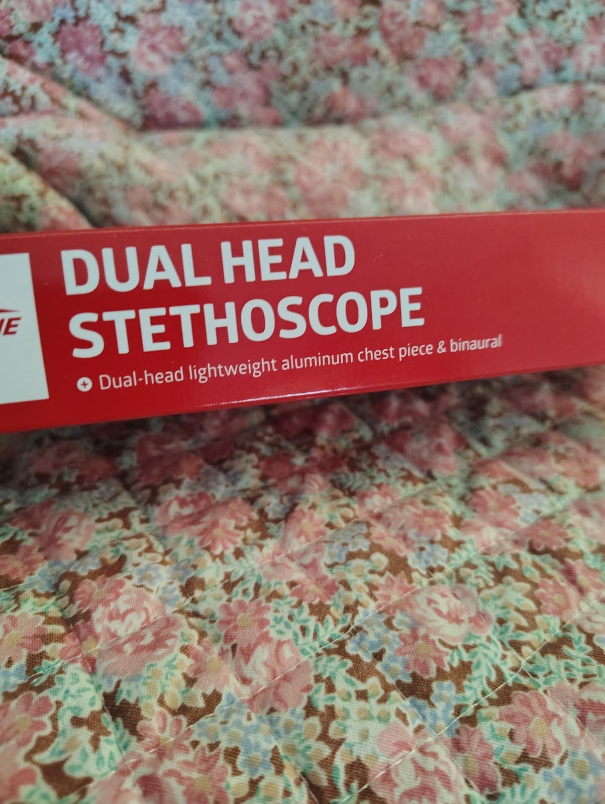 Medline Red Dual Head Stethoscope - Thumbnail 2