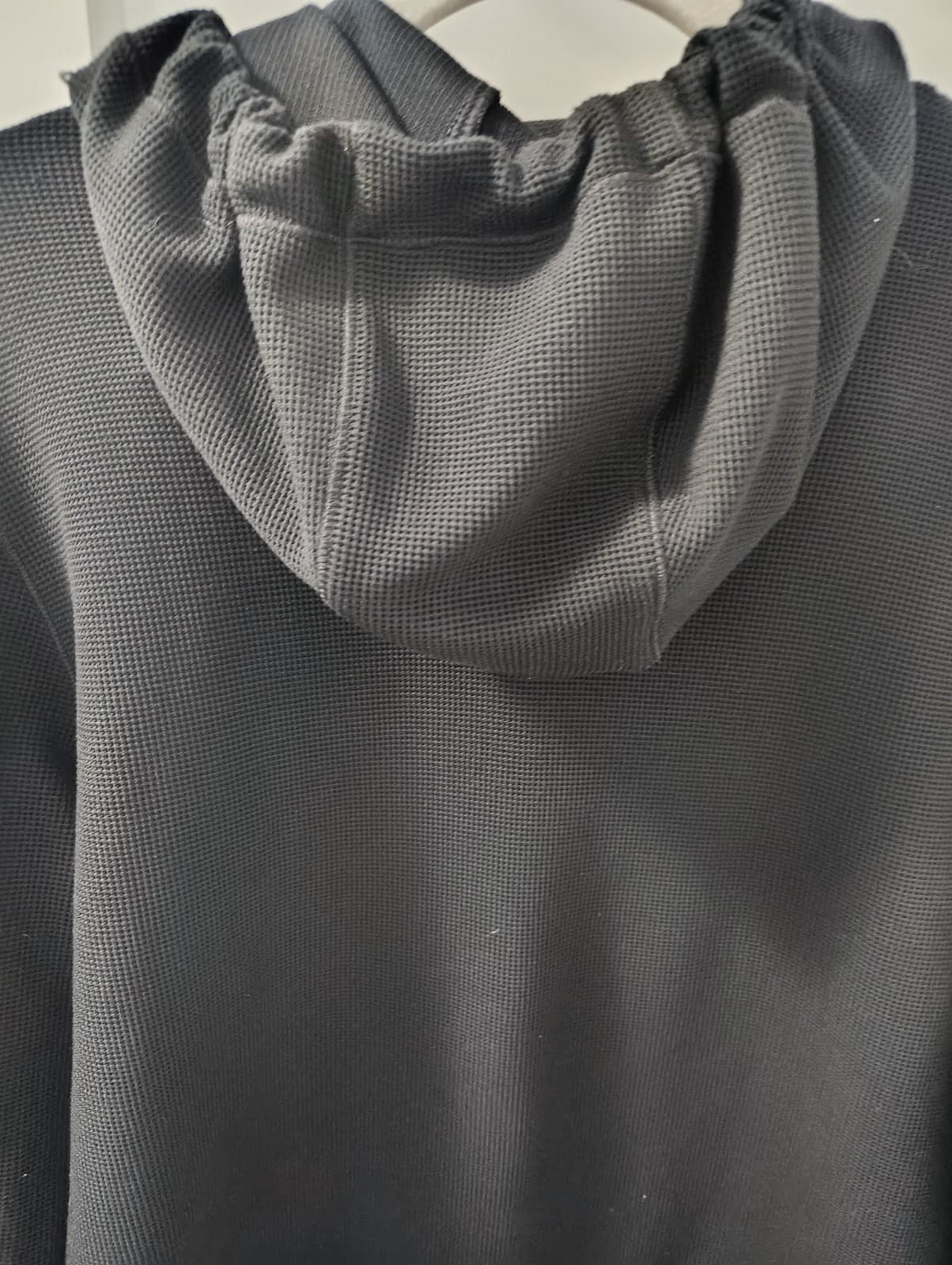 DKNY tech waffle hoodie in black size extra-small, NWT, Faith Over Fear, Olivia - Thumbnail 6