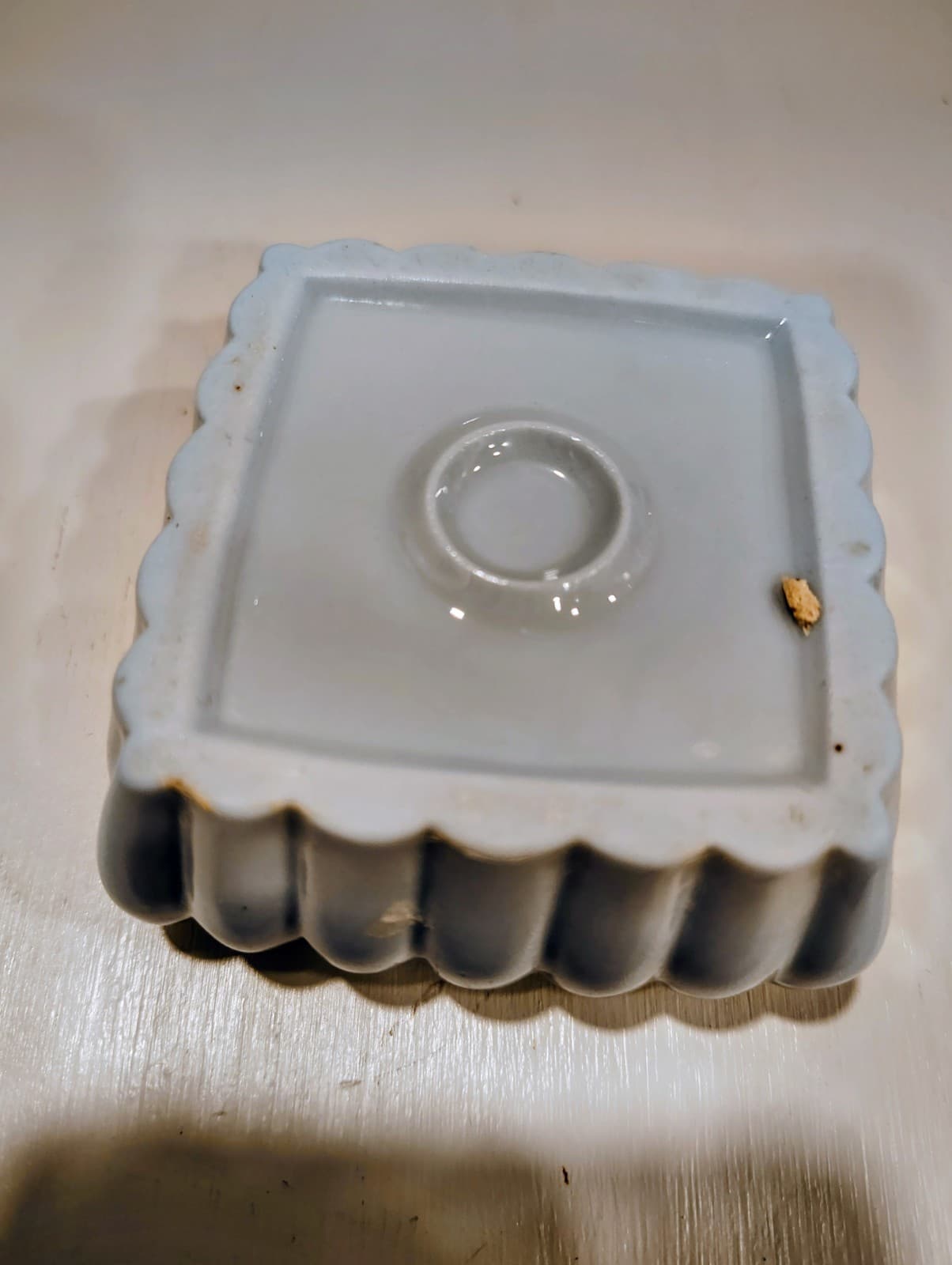 Vintage Japan Blue White Porcelain Floral Trinket Box - Thumbnail 7