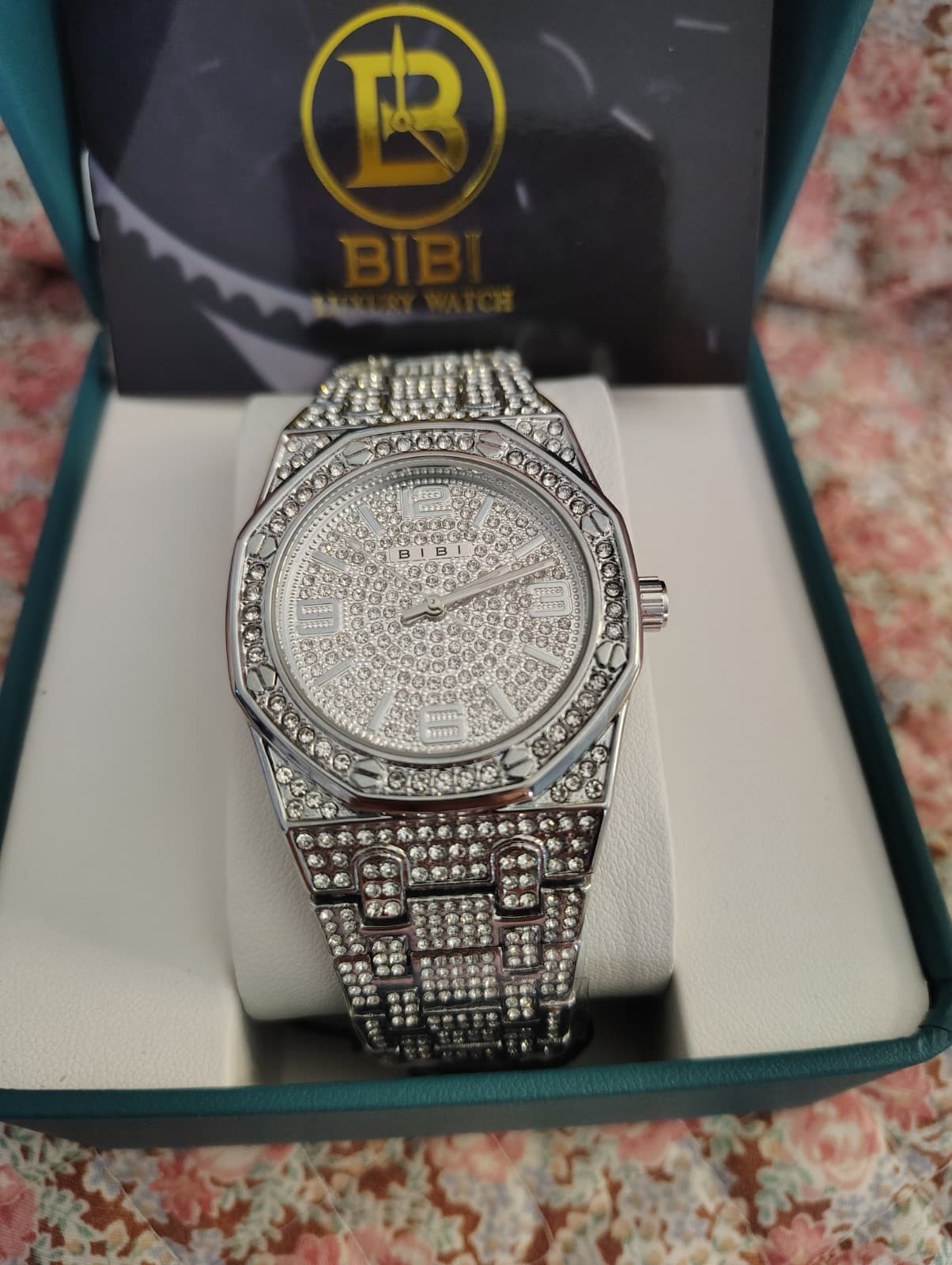 NWT Bibi Rhinestone Silver Luxury Watch - Thumbnail 2