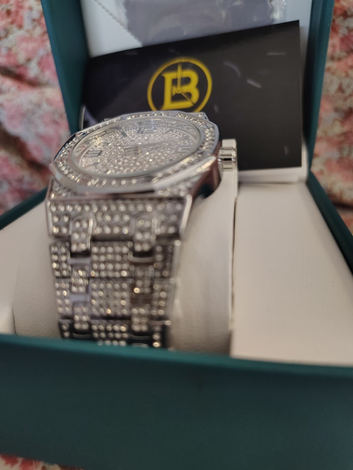 NWT Bibi Rhinestone Silver Luxury Watch - Thumbnail 3