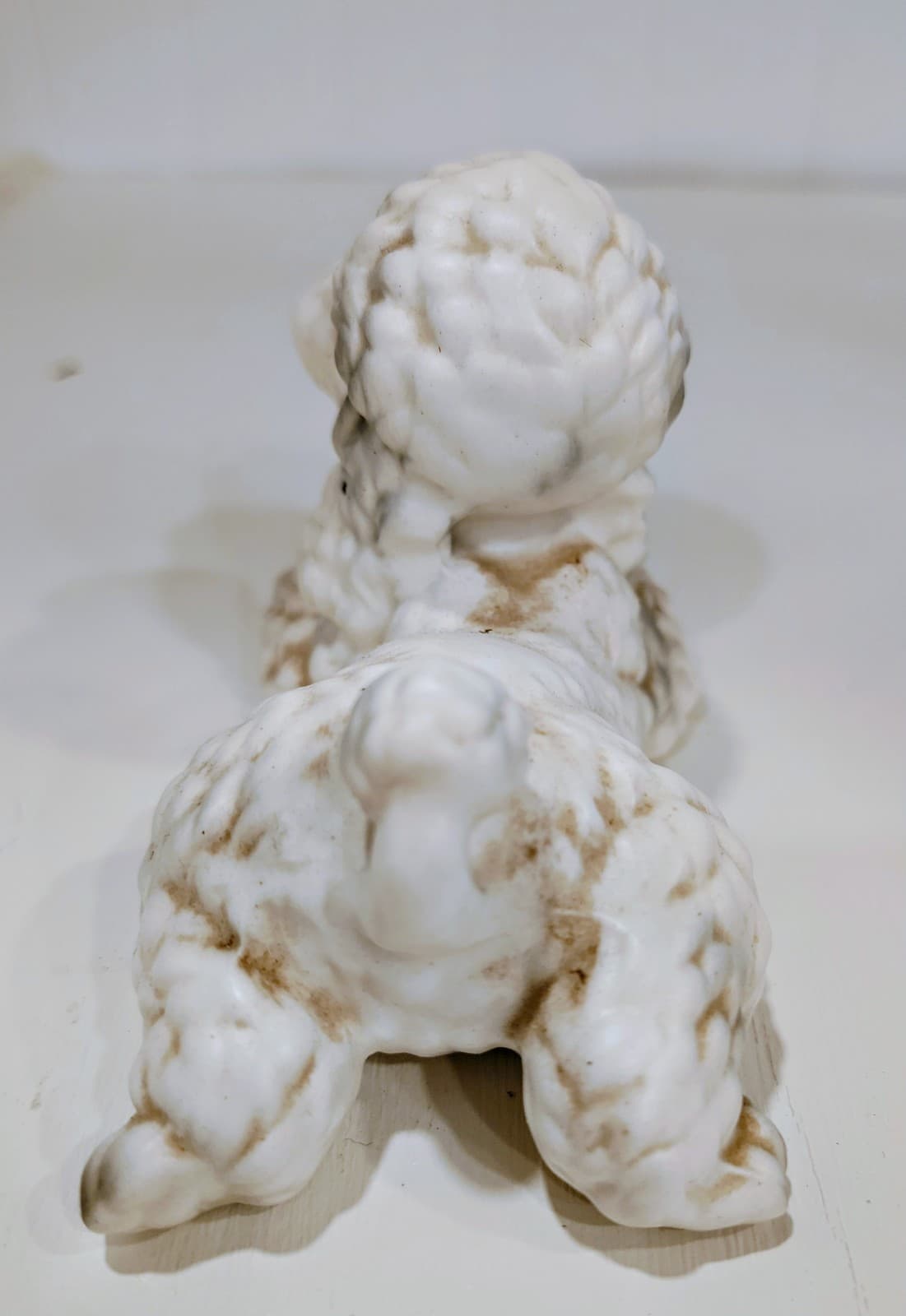 Vintage Lefton Ceramic White Poodle Dog Porcelain, Japan, 1950's - Thumbnail 4