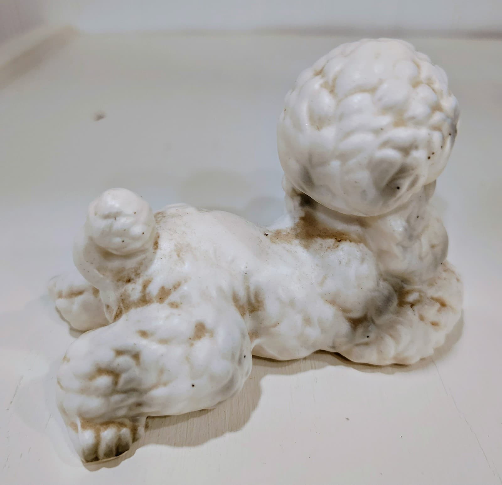 Vintage Lefton Ceramic White Poodle Dog Porcelain, Japan, 1950's - Thumbnail 7
