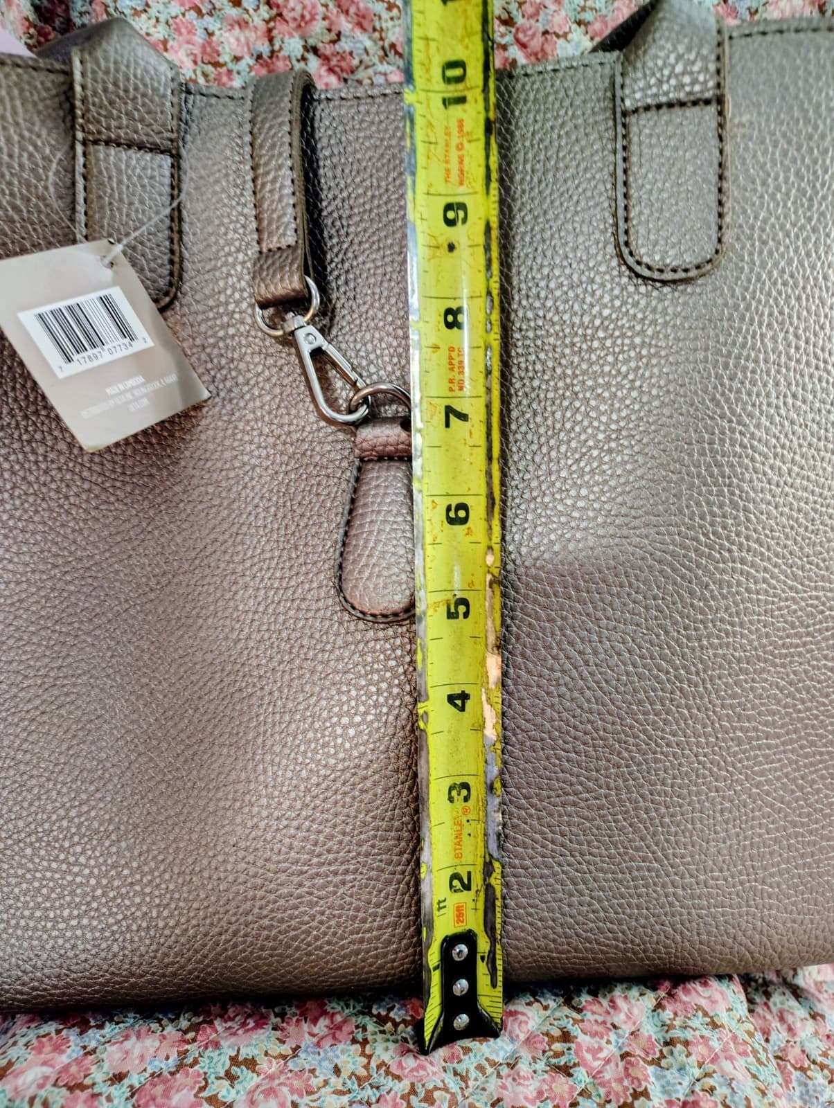 Ulta Beauty textured bronze-colored metallic Tote Bag - Thumbnail 18