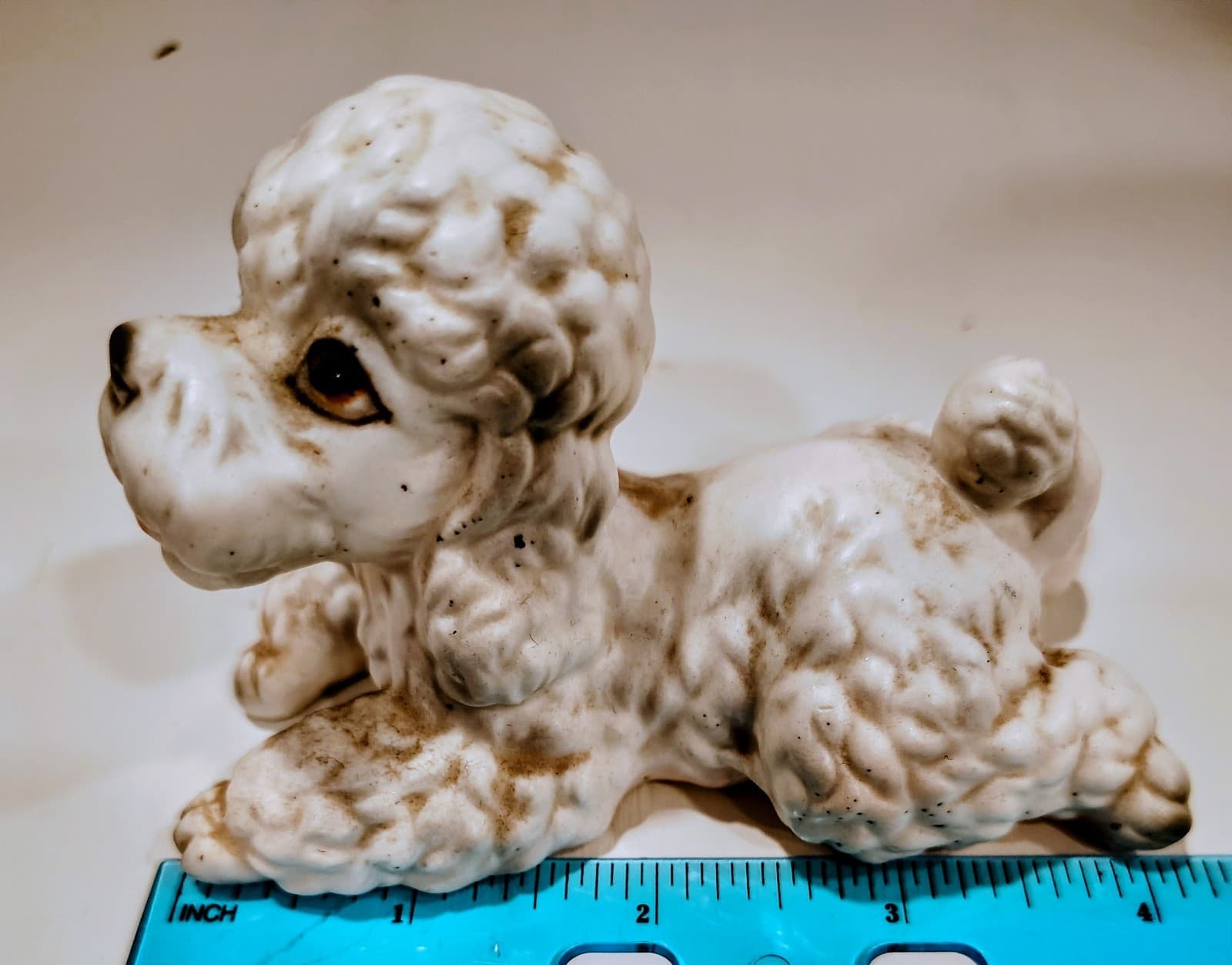 Vintage Lefton Ceramic White Poodle Dog Porcelain, Japan, 1950's - Thumbnail 10