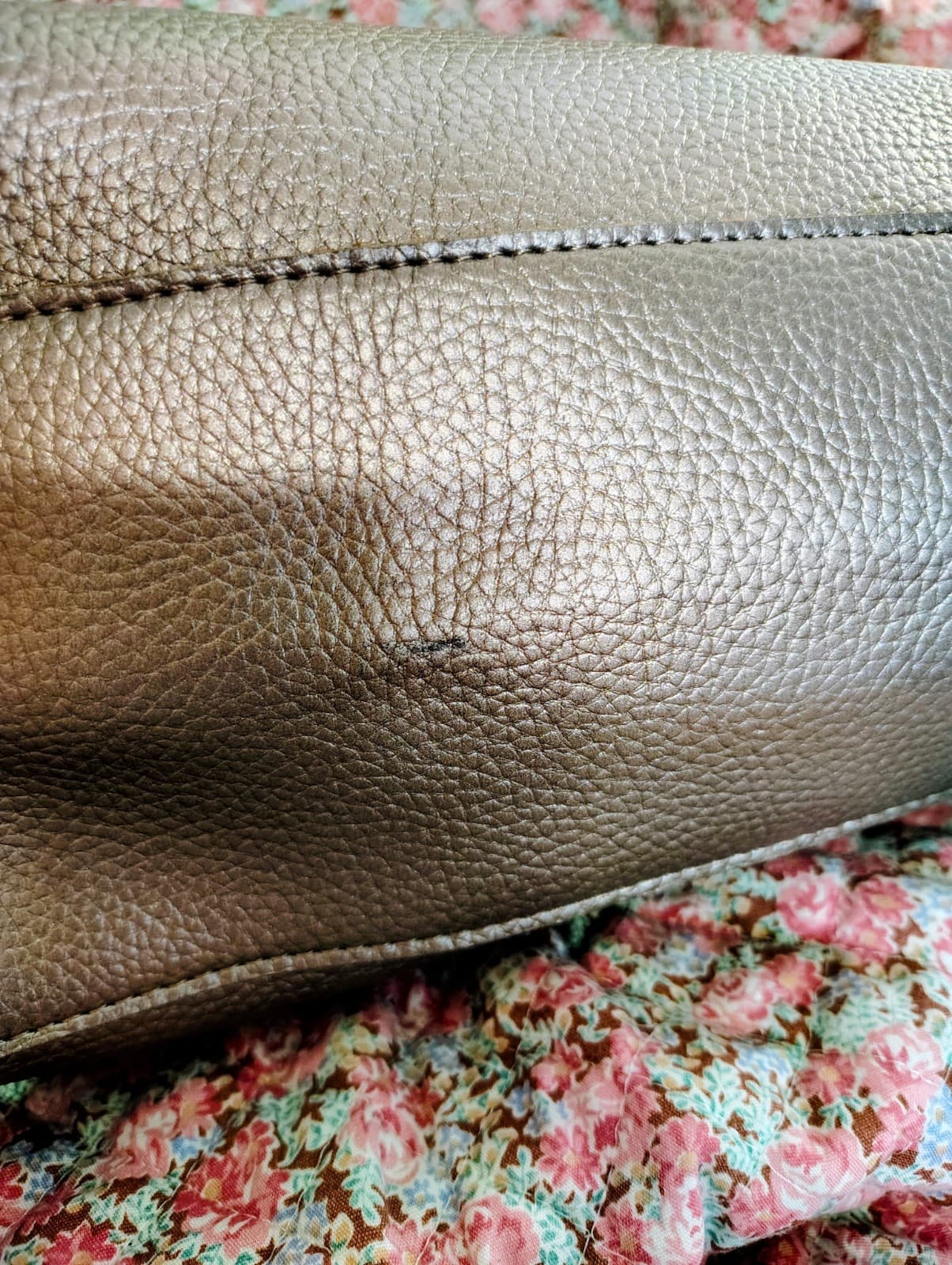 Ulta Beauty textured bronze-colored metallic Tote Bag - Thumbnail 10