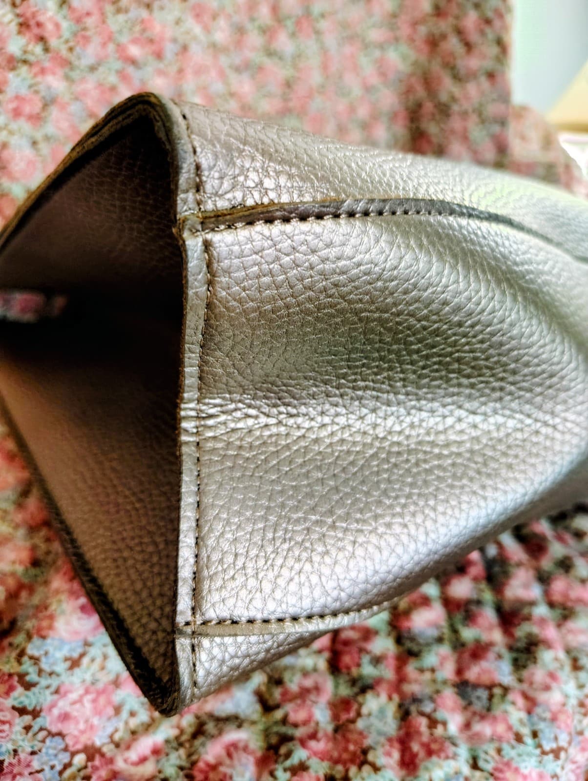 Ulta Beauty textured bronze-colored metallic Tote Bag - Thumbnail 8