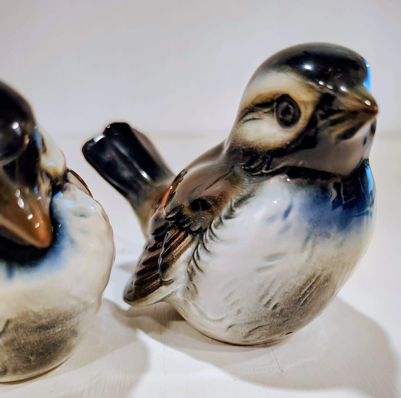 Vintage Goebel, PAIR Of 2 Blue Brown Sparrow Figurine Bird West Germany EUC Mint - Thumbnail 11