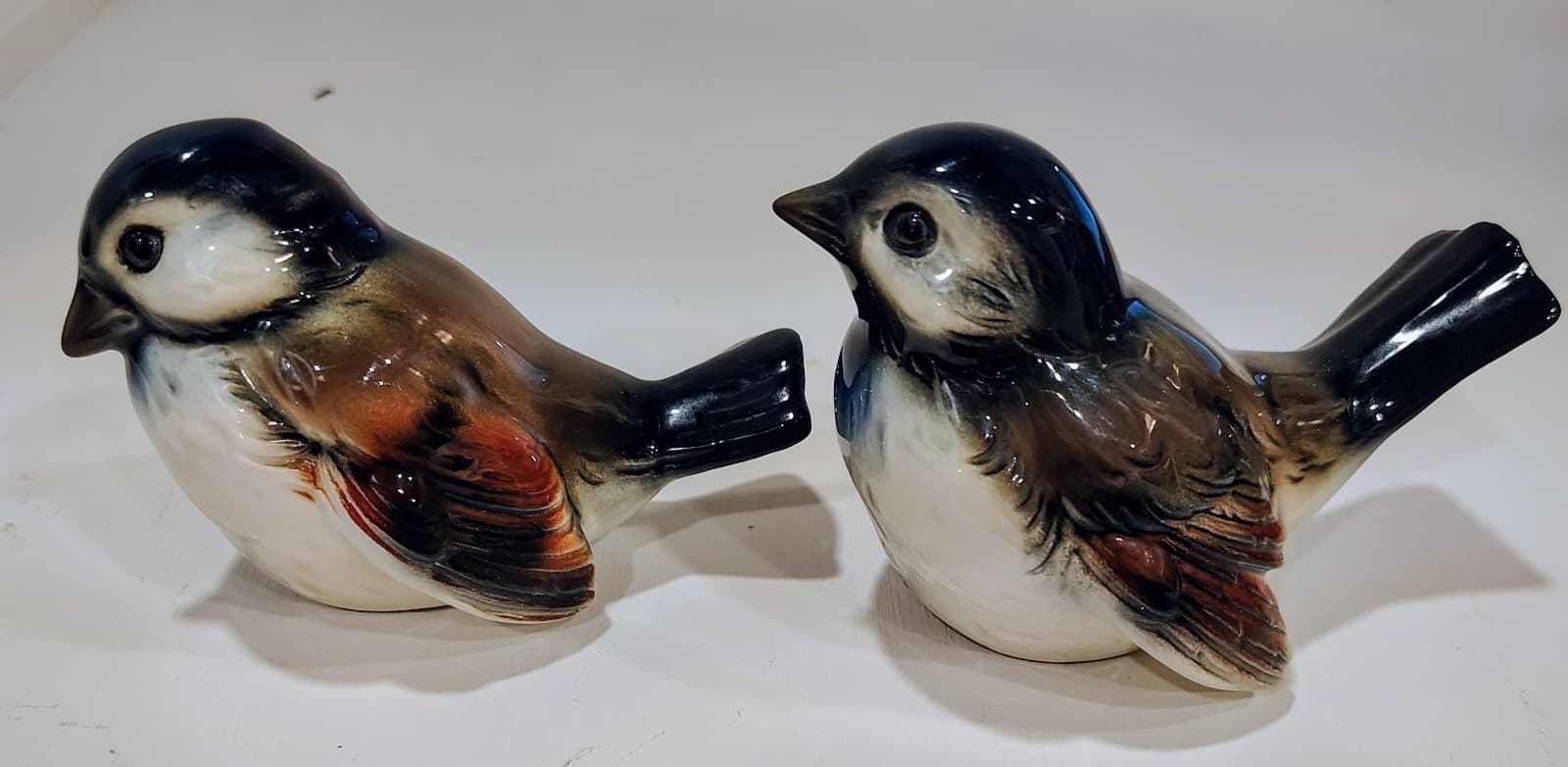 Vintage Goebel, PAIR Of 2 Blue Brown Sparrow Figurine Bird West Germany EUC Mint - Thumbnail 9