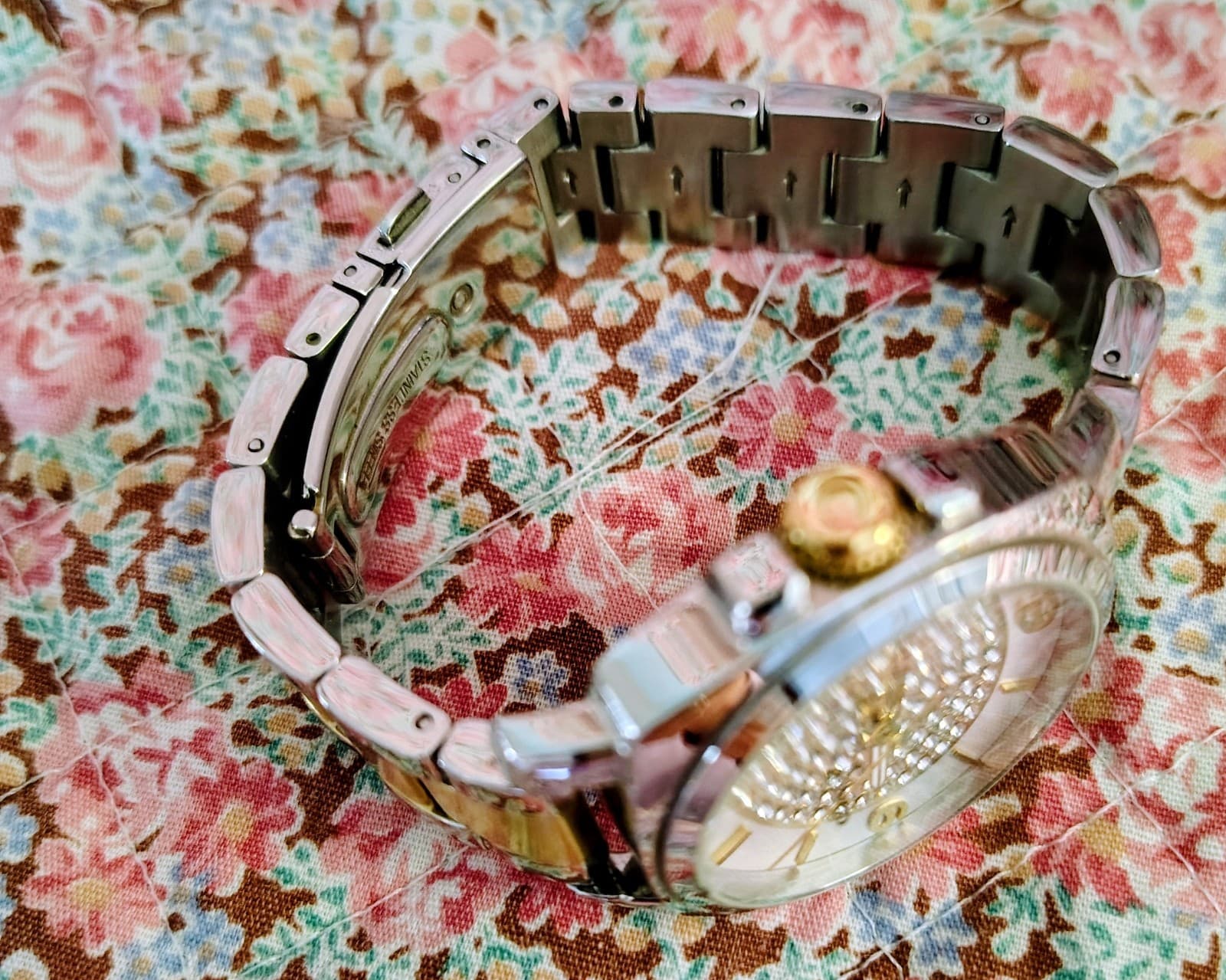 Coach Boyfriend Small watch featuring a two-tone silver and gold stainless steel - Thumbnail 5