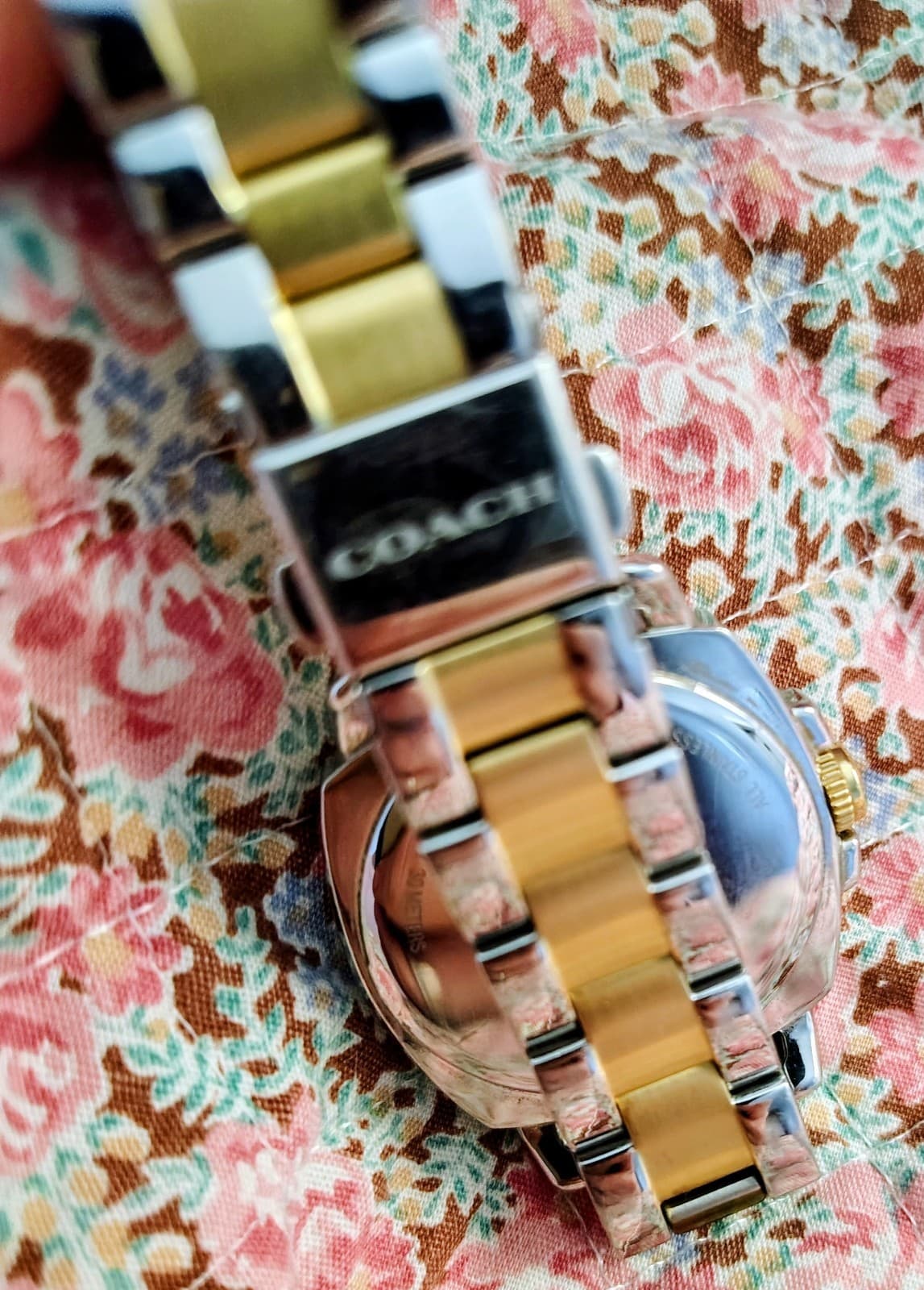 Coach Boyfriend Small watch featuring a two-tone silver and gold stainless steel - Thumbnail 7