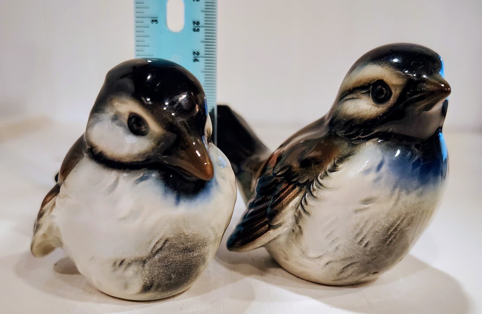 Vintage Goebel, PAIR Of 2 Blue Brown Sparrow Figurine Bird West Germany EUC Mint - Thumbnail 13