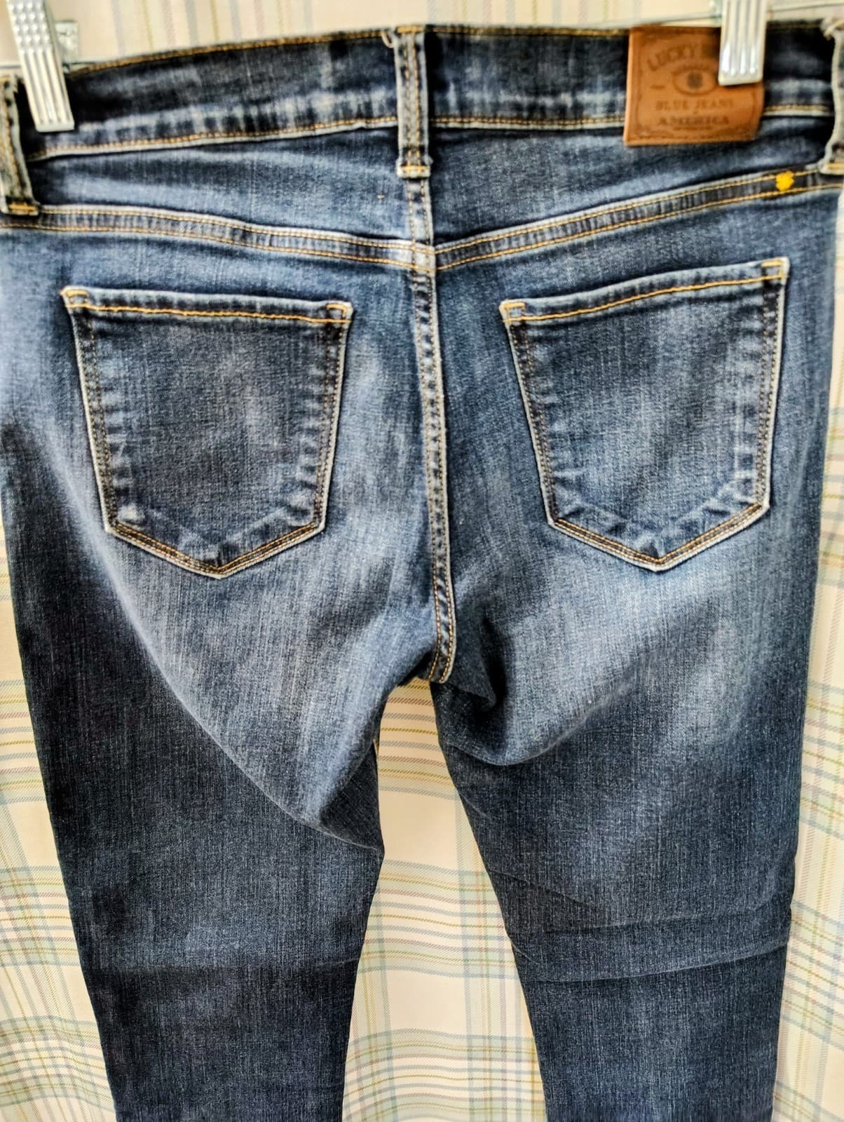 LUCKY BRAND Dark Wash Women's BROOKE SKINNY Stretch Jeans Sz 8/29 Reg - Thumbnail 3