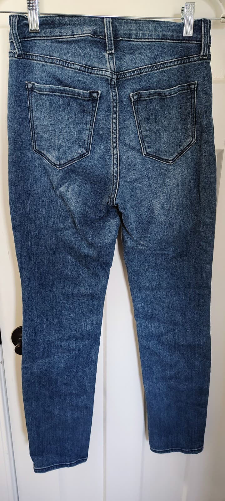Old Navy high-rise straight jeans, medium wash, Size 0 - Thumbnail 5
