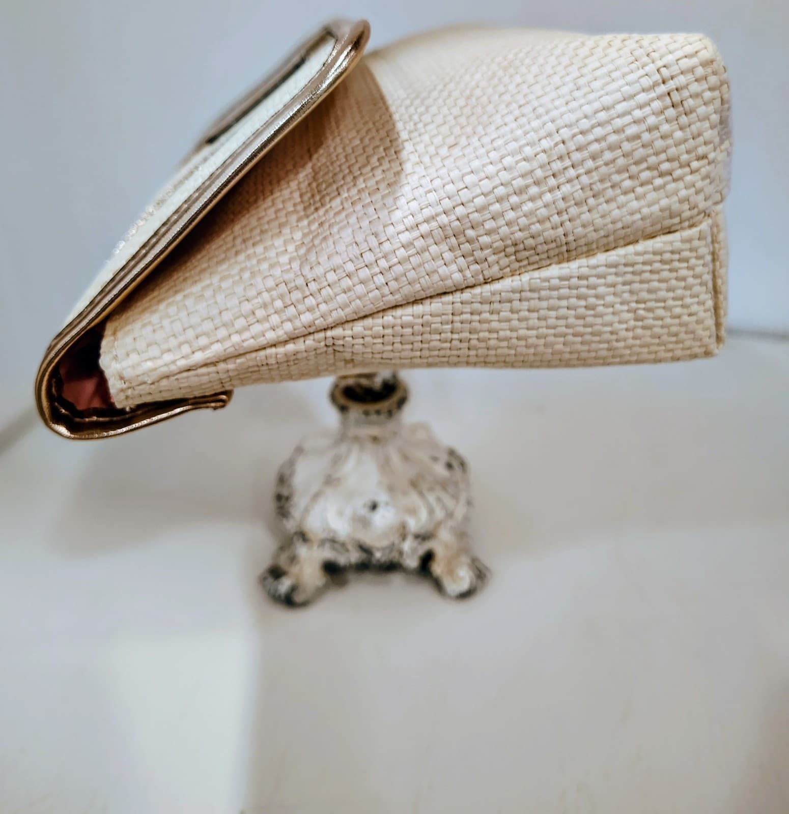 NWOT Victoria's Secret Woven Straw Flap Clutch - Thumbnail 3