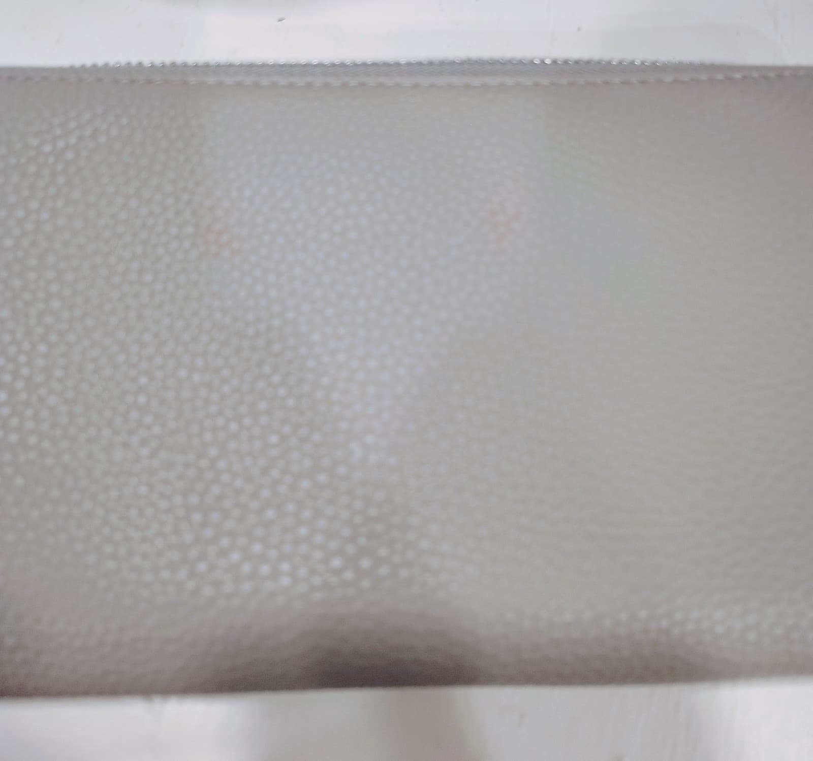 Gray Pebbled Faux Leather Organizer, Zip Around - Thumbnail 7