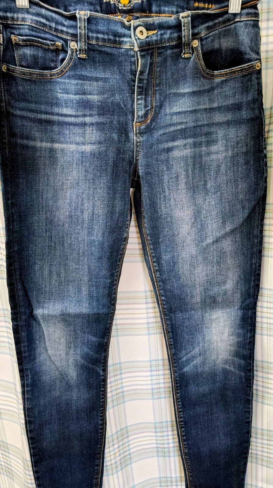 LUCKY BRAND Dark Wash Women's BROOKE SKINNY Stretch Jeans Sz 8/29 Reg - Thumbnail 10