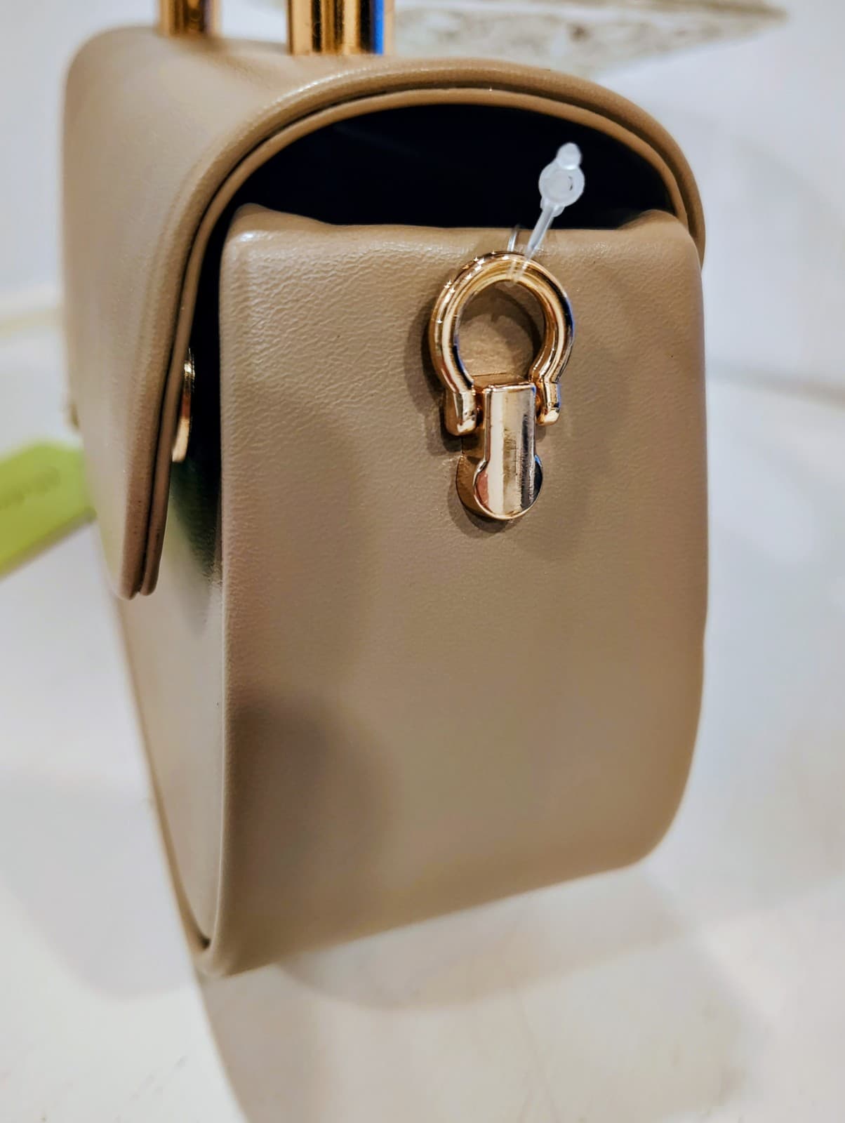 NWT MILAN Chira Handbag Shoulder Bag Beige - Thumbnail 9