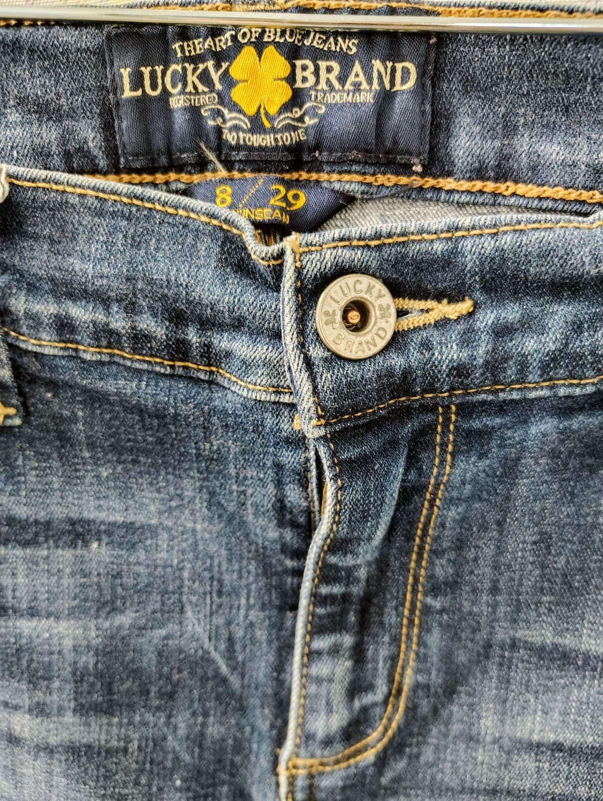 LUCKY BRAND Dark Wash Women's BROOKE SKINNY Stretch Jeans Sz 8/29 Reg - Thumbnail 5