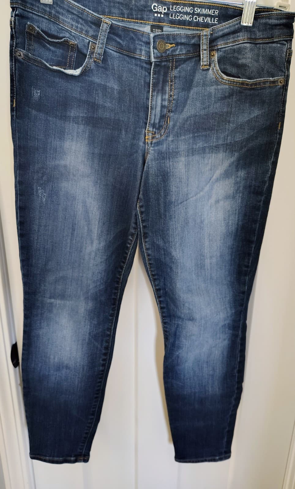 Gap Legging Skimmer jeans, medium wash, Size 8/29 - Thumbnail 3