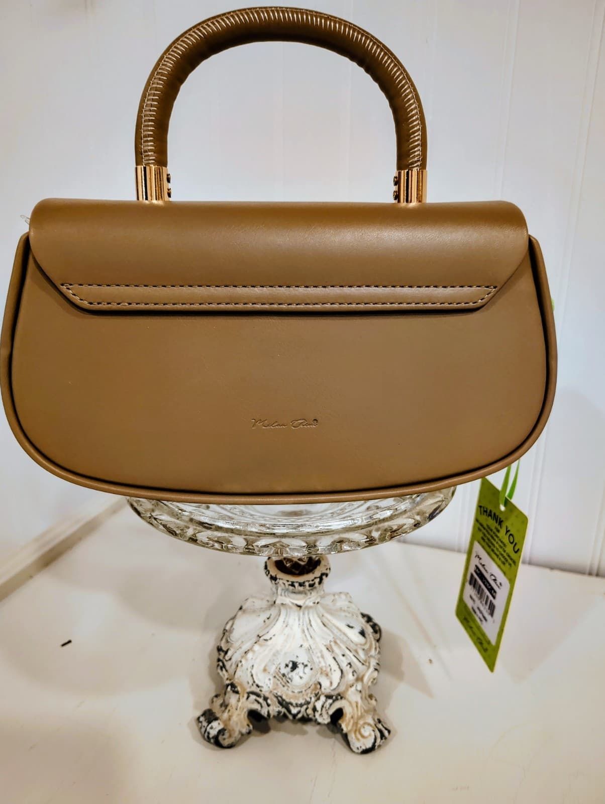 NWT MILAN Chira Handbag Shoulder Bag Beige - Thumbnail 2