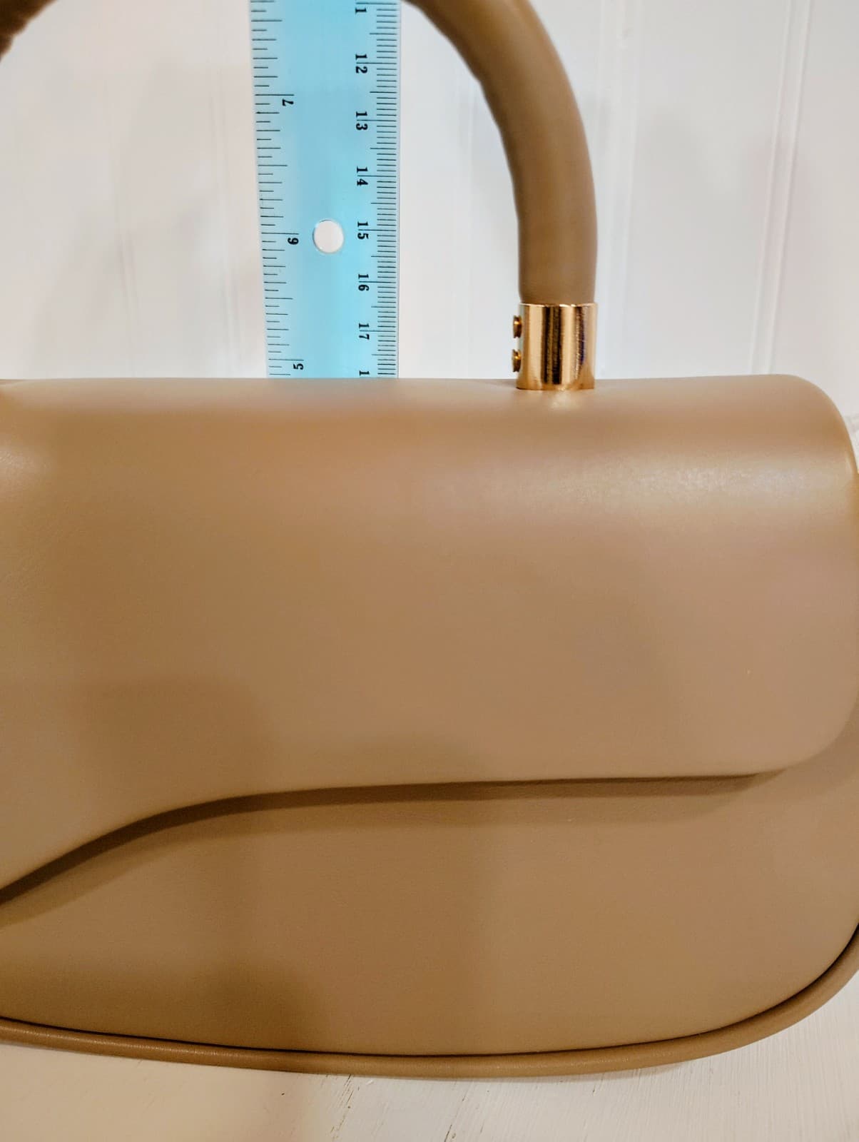 NWT MILAN Chira Handbag Shoulder Bag Beige - Thumbnail 13