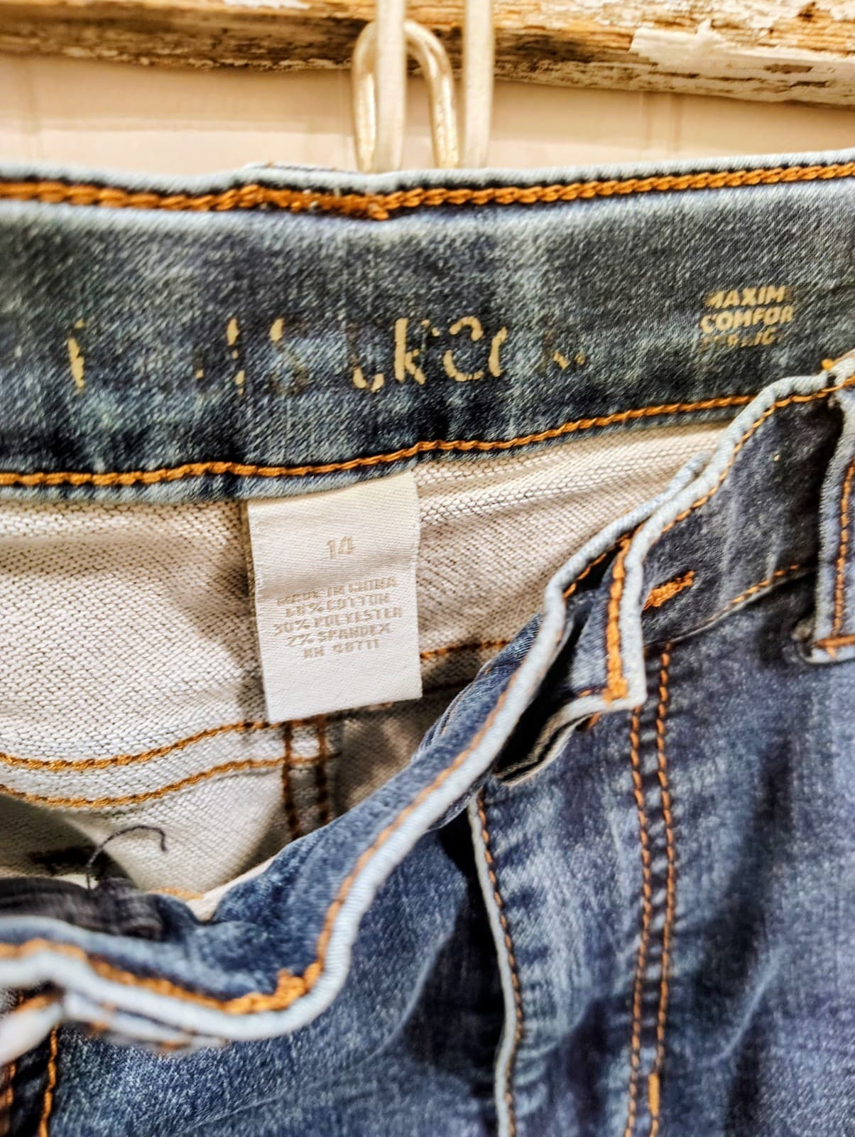 Creek Tails Boys Denim Blue Jeans, Size 14 - Thumbnail 6