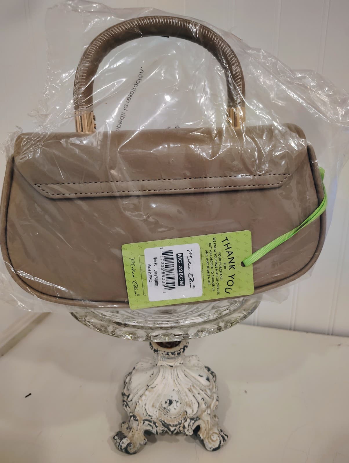 NWT MILAN Chira Handbag Shoulder Bag Beige - Thumbnail 10