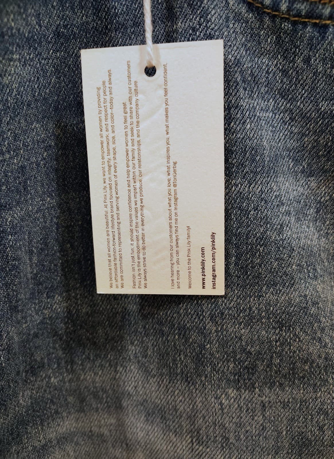 Pink Lily Priscilla Distressed Girlfriend Med Wash Jeans, NWT Size 19 - Thumbnail 9