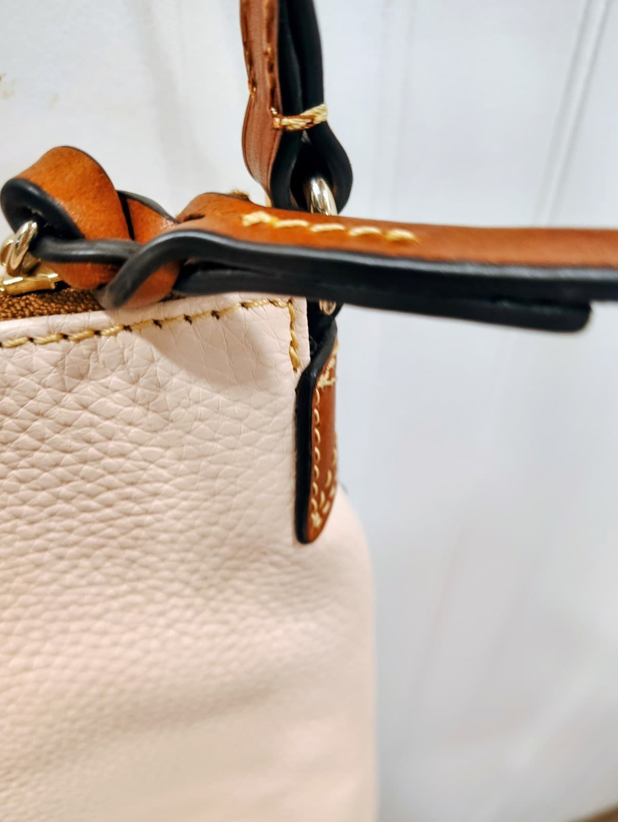 Dooney & Bourke Bone (Pale Pink) Crossbody Shoulder Bag NWT Dust Bag - Thumbnail 10