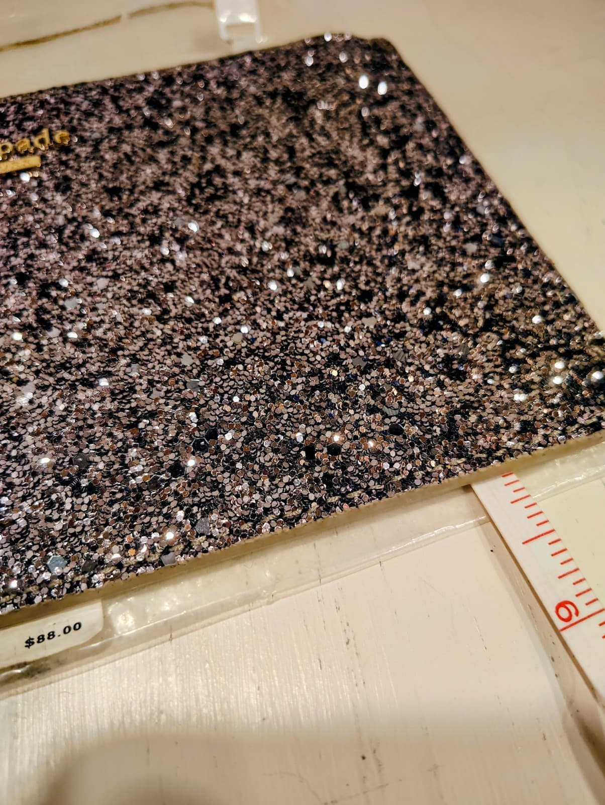 Kate Spade New York Wristlet dazzling silver glitter finish, NWT $88 - Thumbnail 6